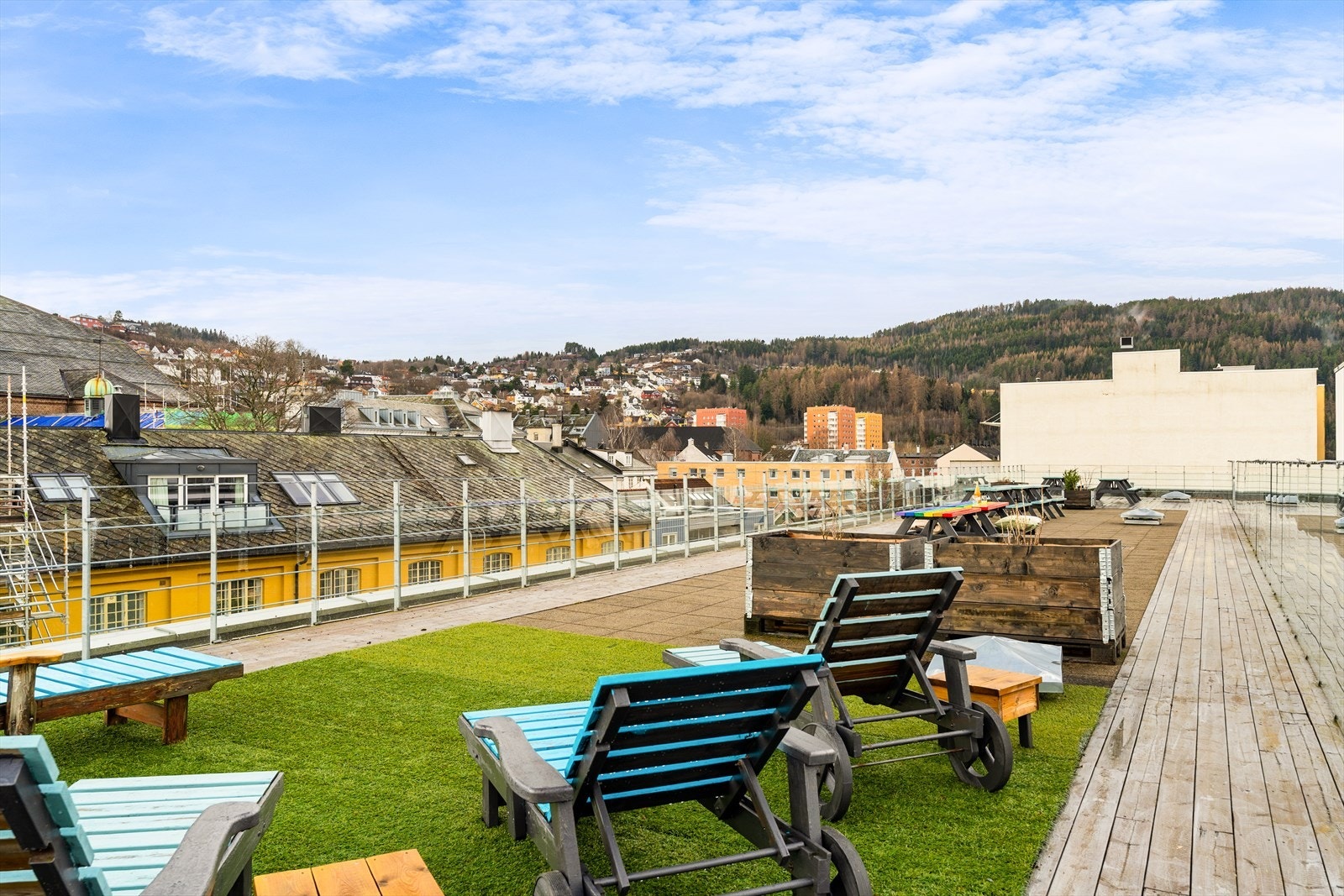 Fantastisk takterrasse for beboere i borettslaget Galleribilde
