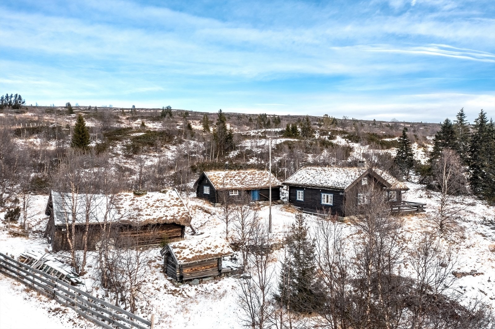 Fjellmegleren ønsker god påske og velkommen til "Kjølstua" - Ett flott hyttetun med tømmerbygg fylt av sjarm og sjel! Galleribilde