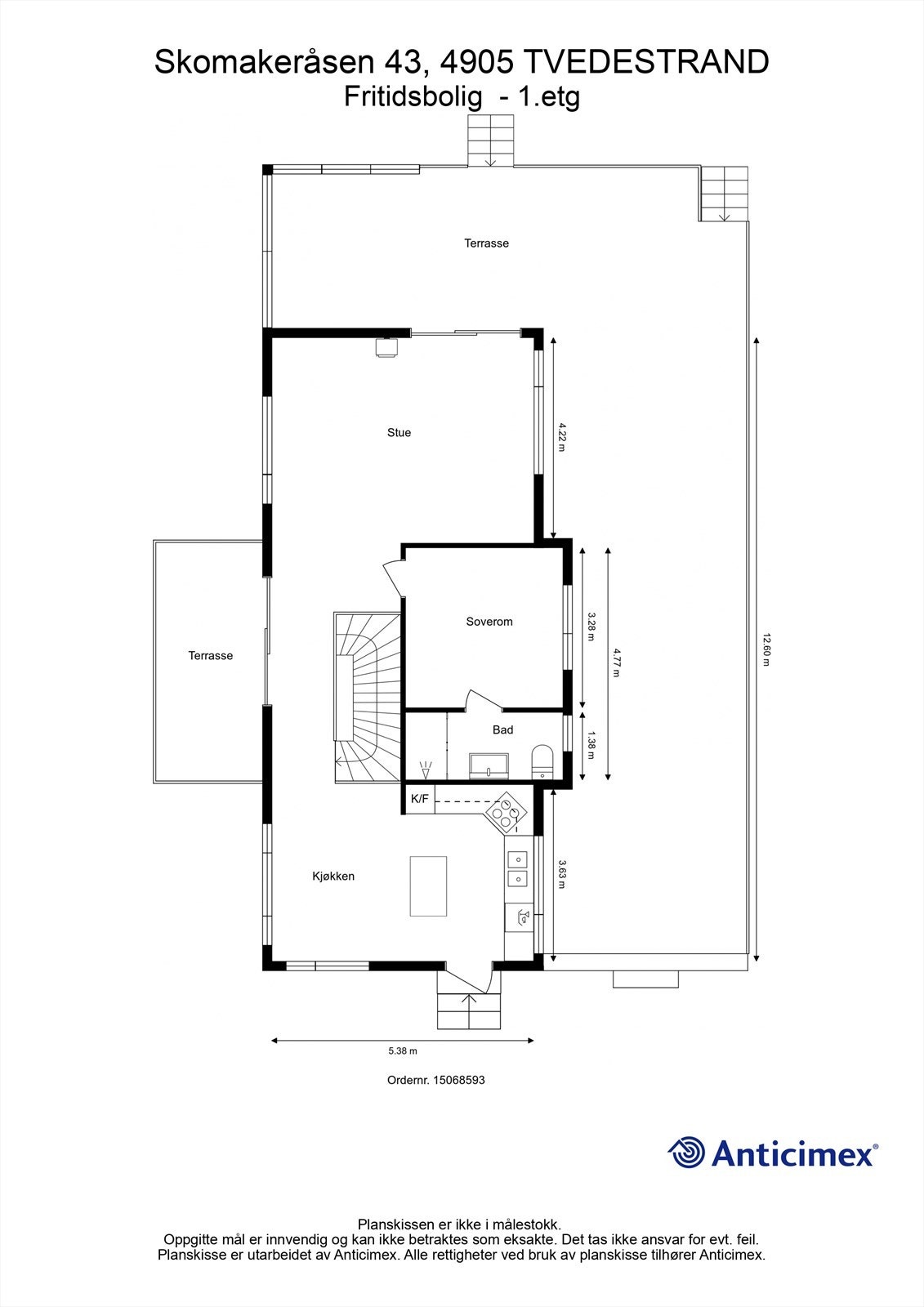 Plantegning hovedetasje Galleribilde