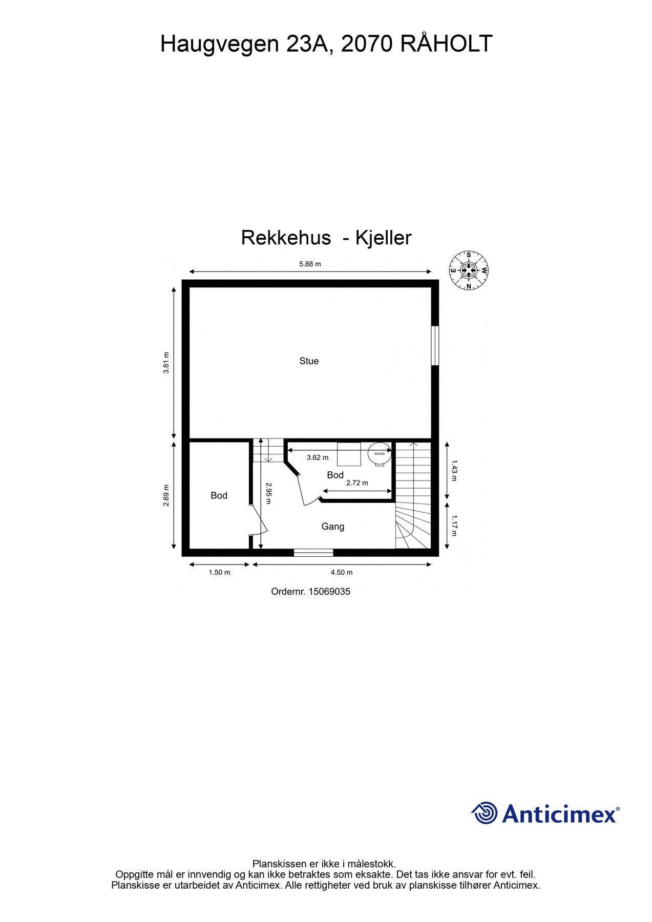 Plantegning kjelleretasje. Galleribilde