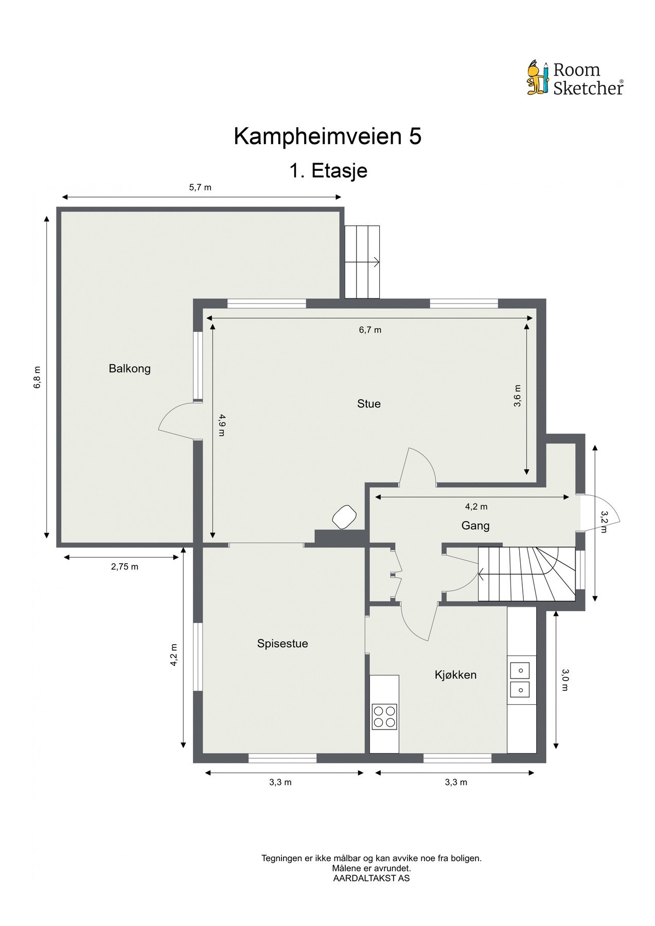 Planskisse første etasje. Galleribilde