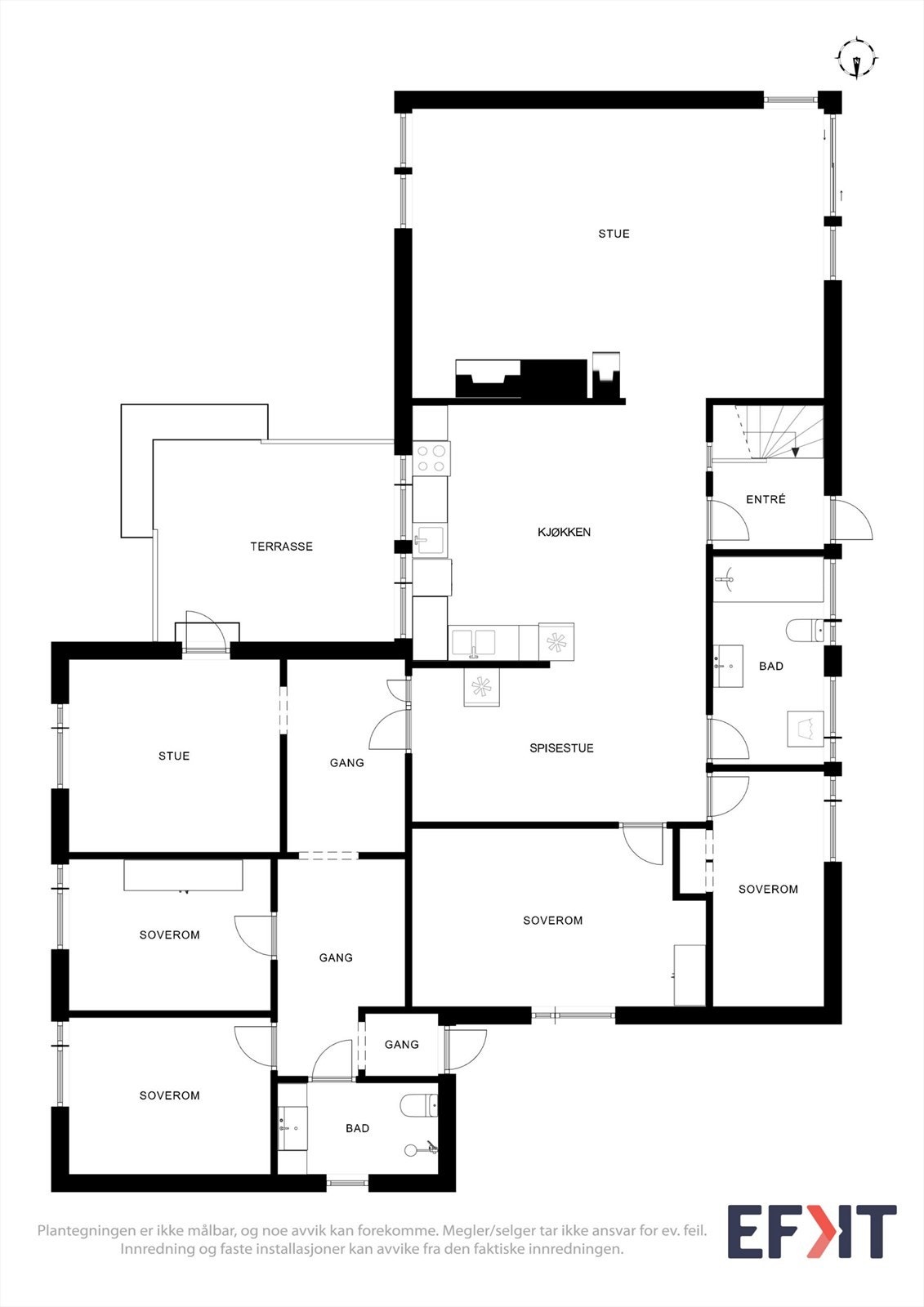 Plantegninger 1.etasje Galleribilde