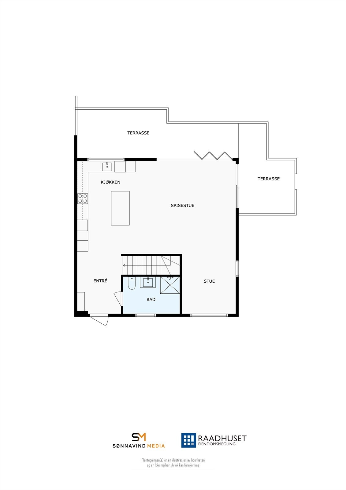 2D Plantegning | 1. Etasje Galleribilde