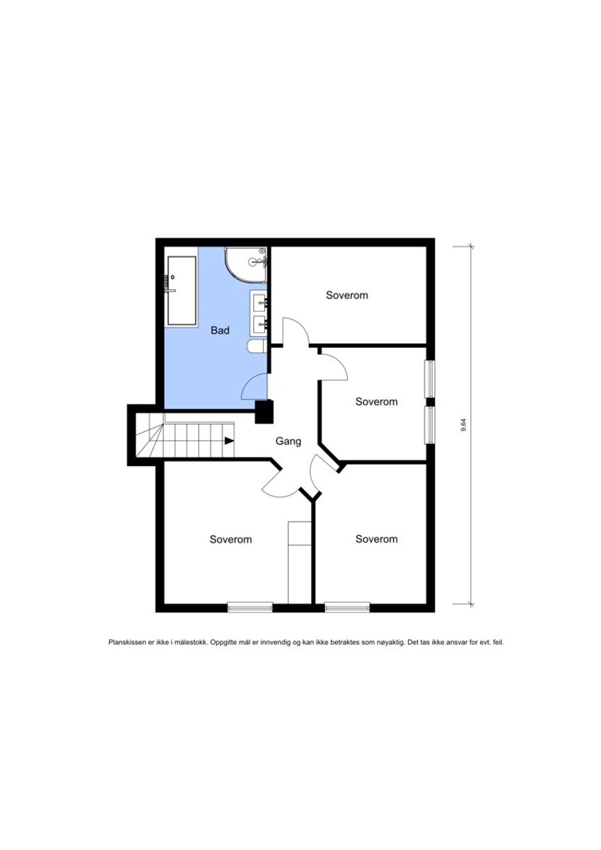 Plantegning 2 etg. Galleribilde