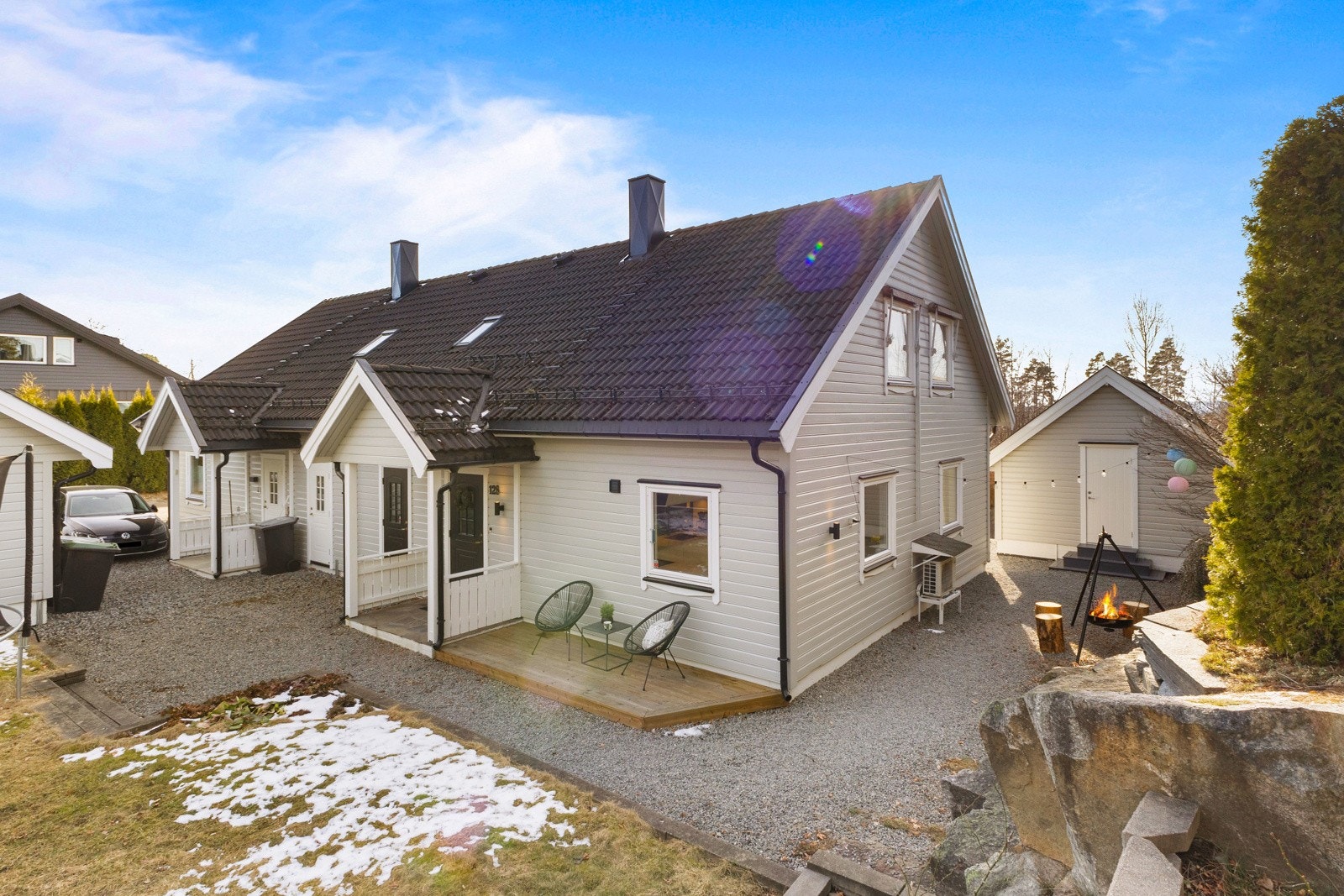 Pent opparbeidet området rundt boligen Galleribilde