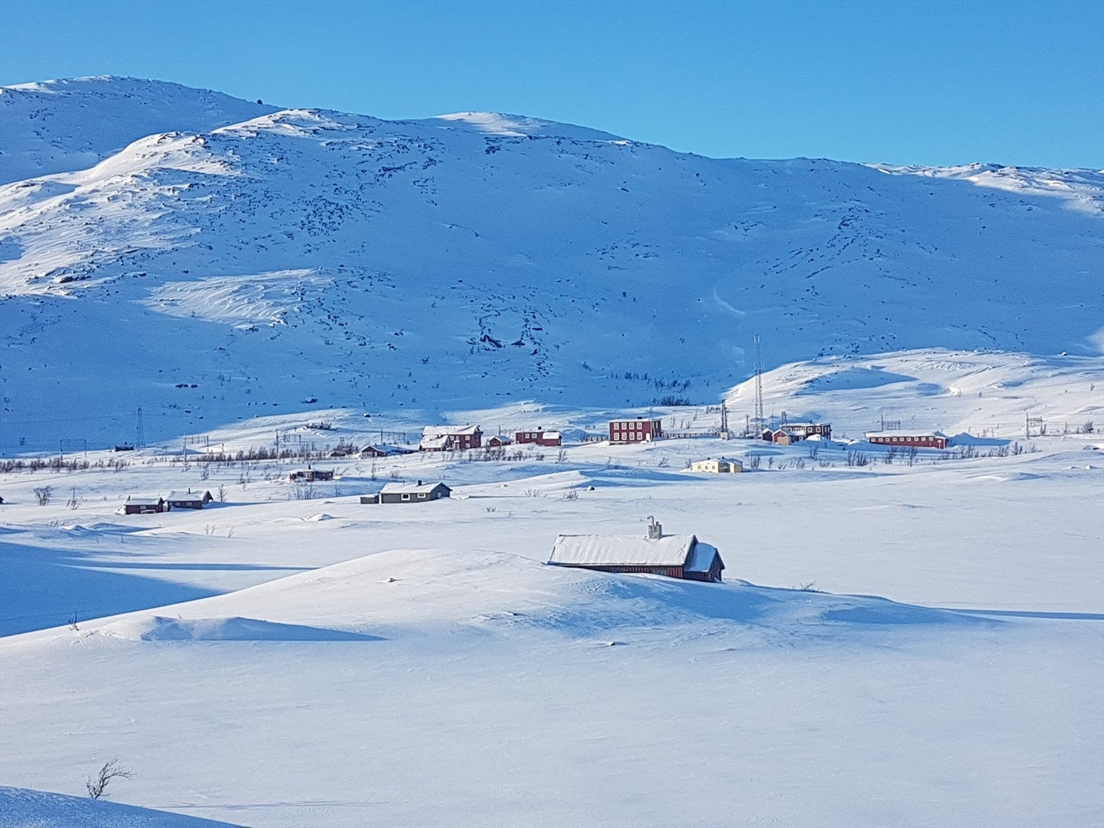 Utsikt mot Bjørnfjell stasjon. (Privat bilde) Galleribilde