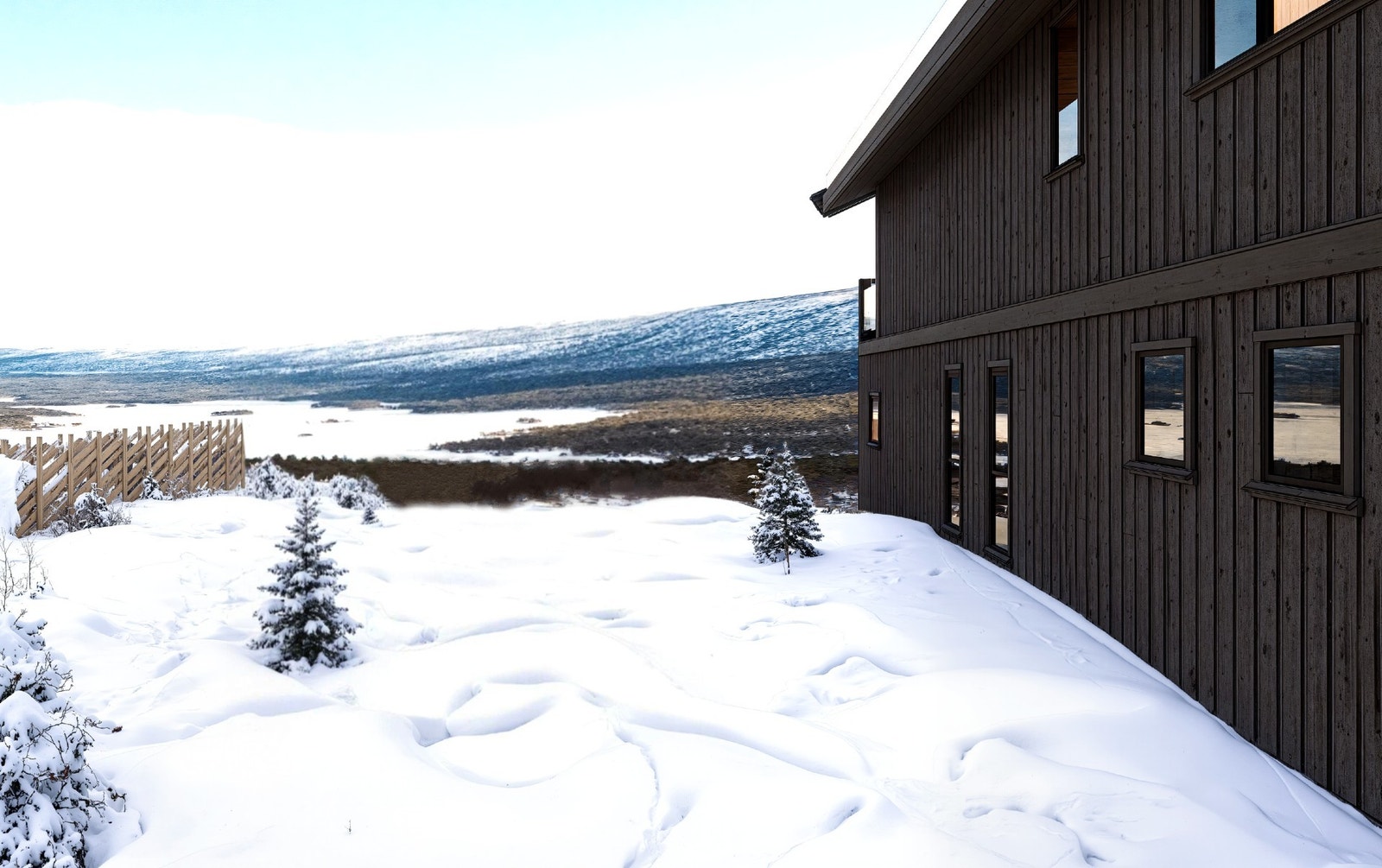 Vakker utsikt mot Skurdalsfjorden og Hardangervidda
Bildene er kun ment som illustrasjon, og avvik kan forekomme Galleribilde