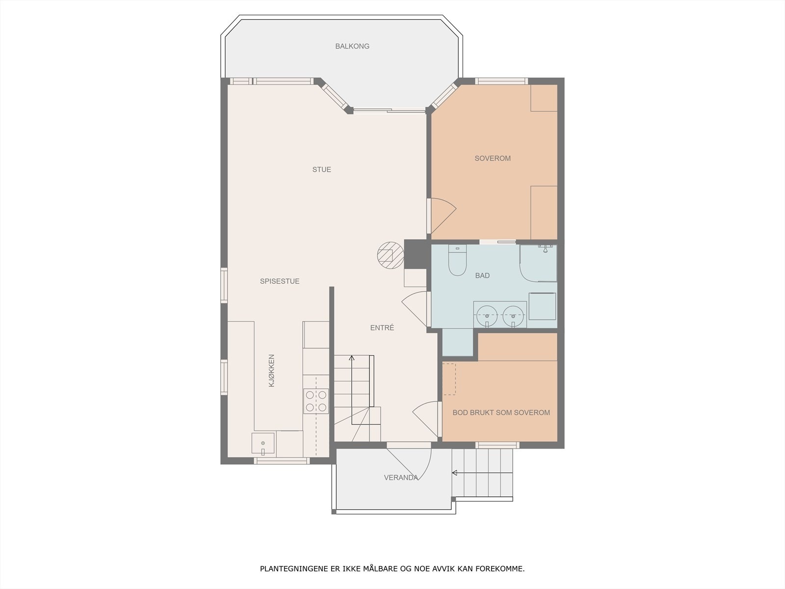 Planløsning hovedplan Galleribilde