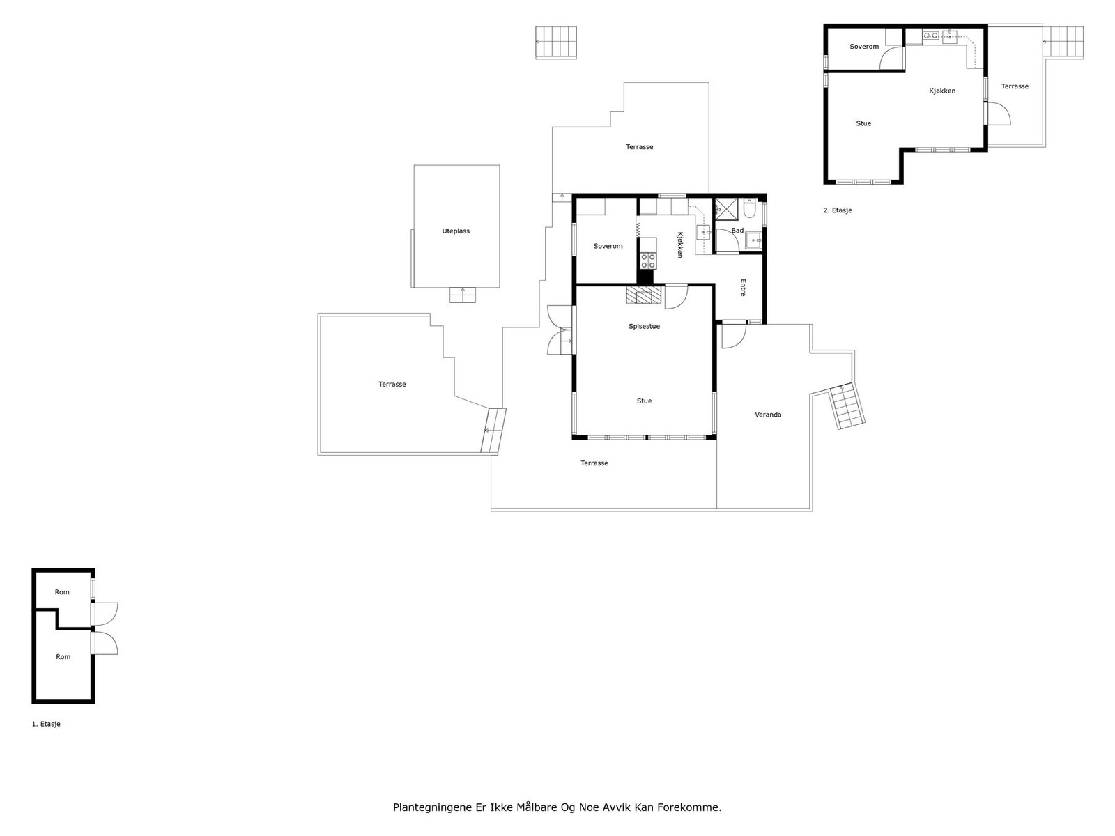 Plantegning av eiendommene Galleribilde