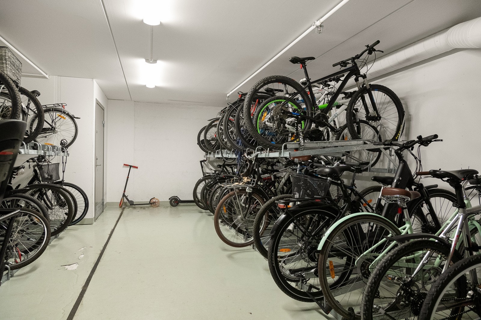 Sameiet har flere sykkelboder. Galleribilde