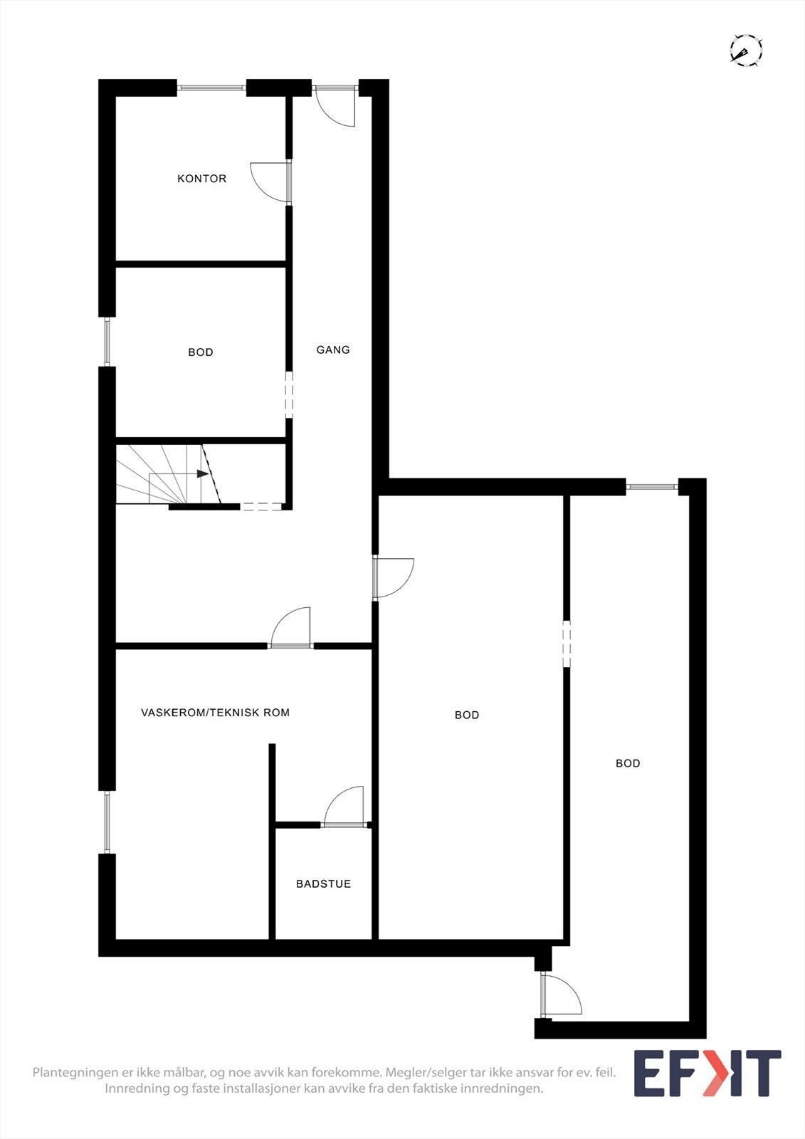 Plantegning kjeller Galleribilde