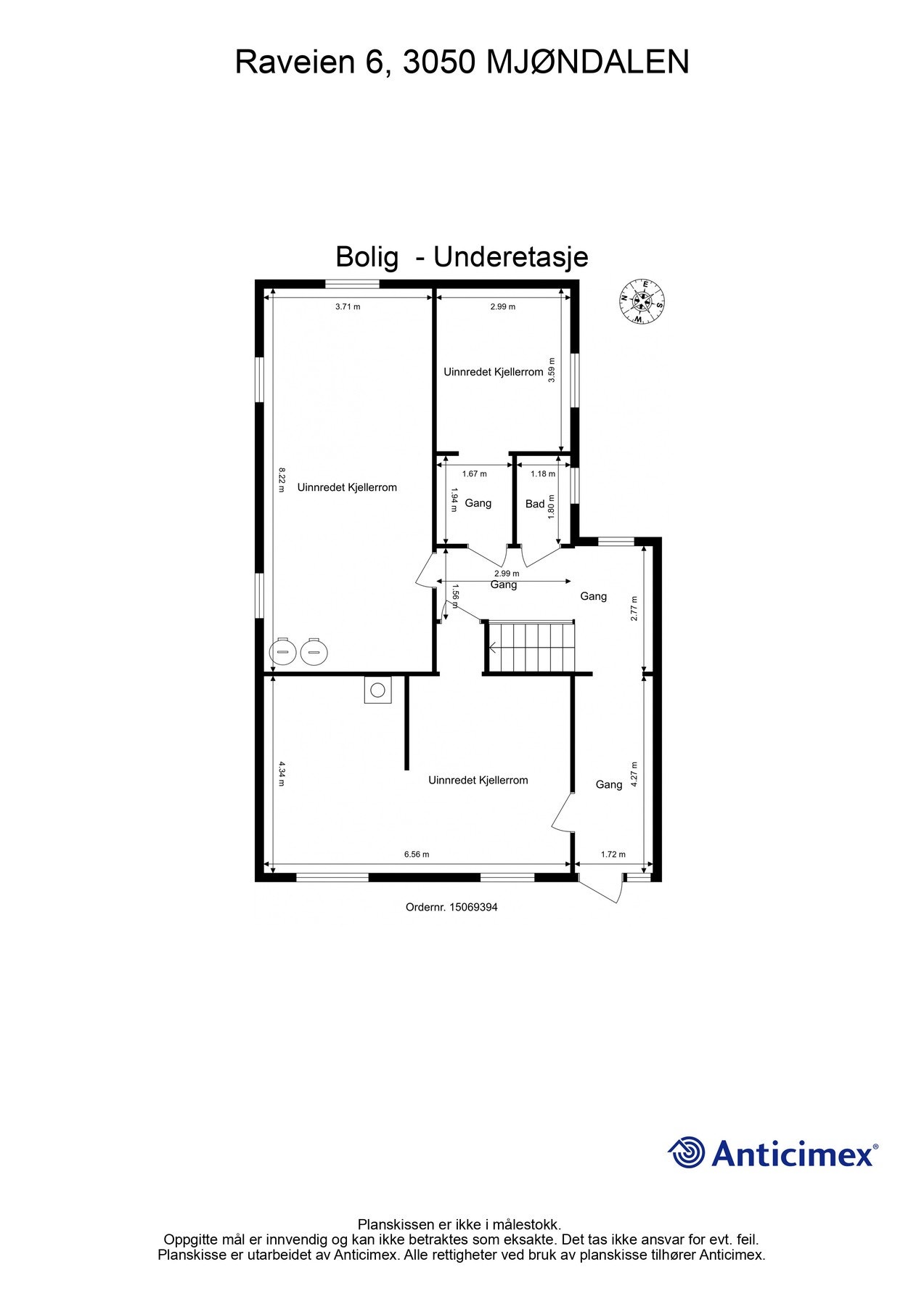 Plantegning underetasje Galleribilde