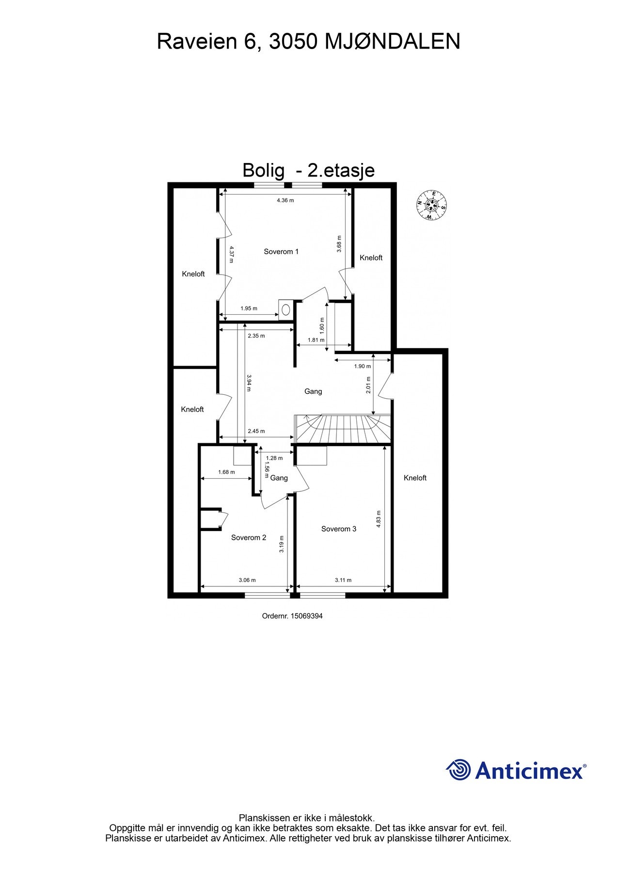 Plantegning 2. etasje Galleribilde