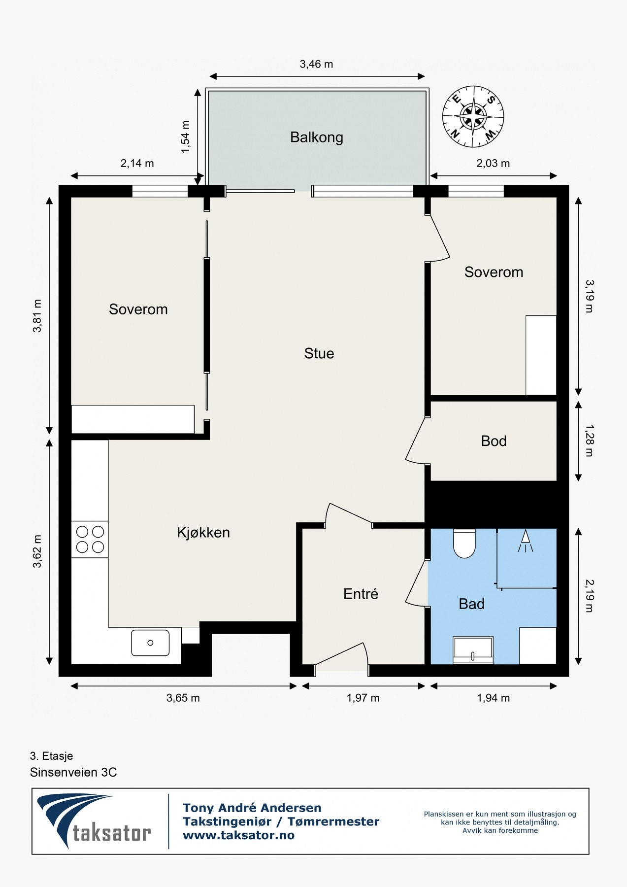 Plantegning Galleribilde