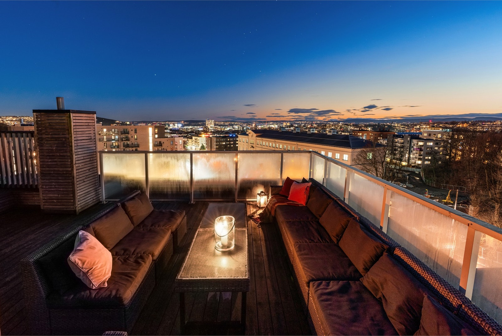 Leiligheten har tilgang til felles takterrasse Galleribilde