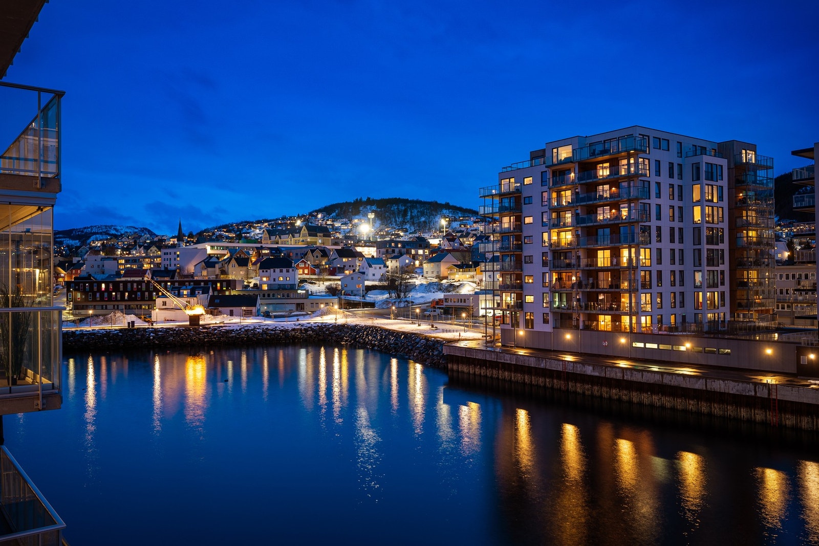 Området innerst i Harstadhamn er blitt veldig fint Galleribilde