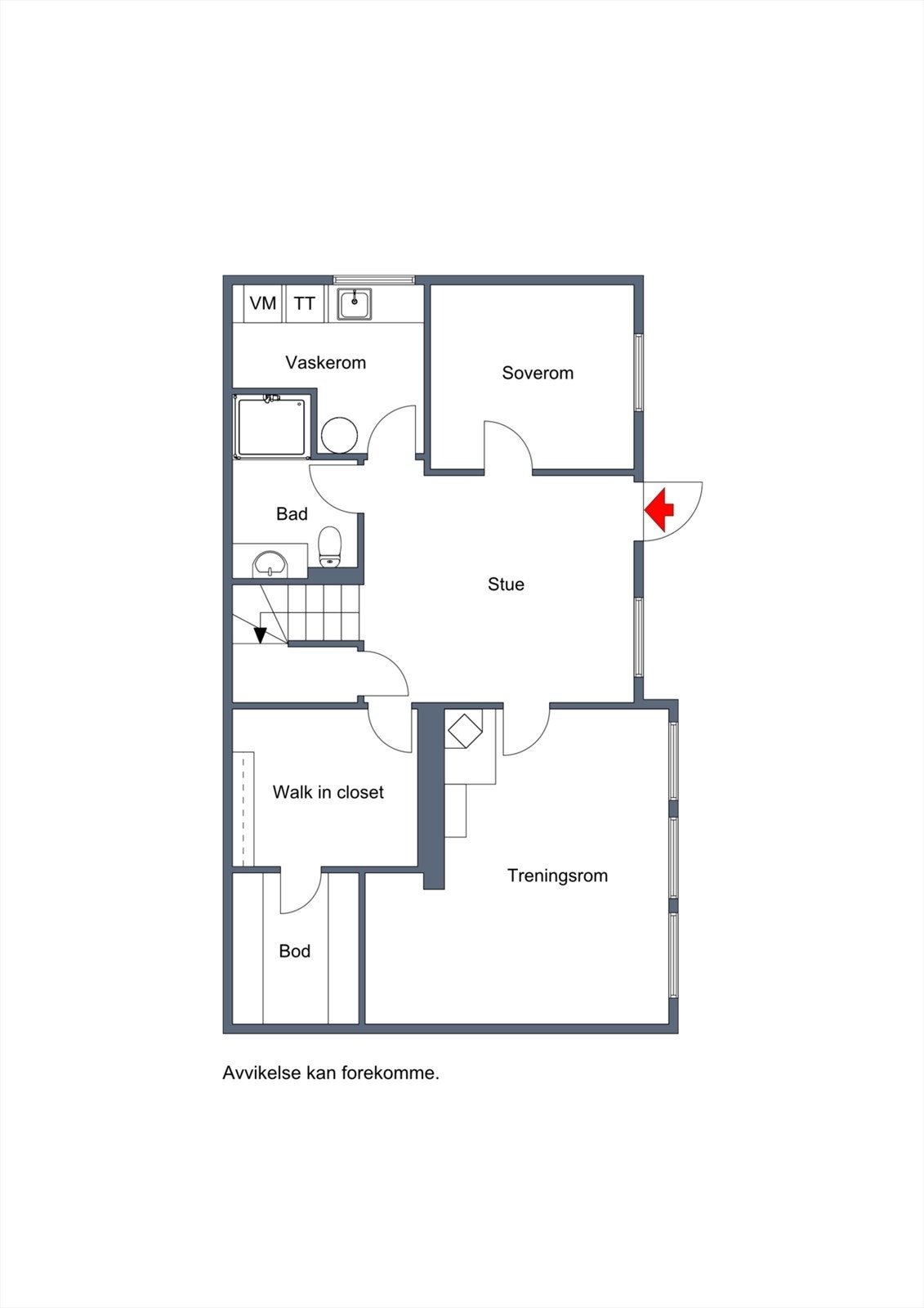 Planskisse hovudetasje Galleribilde