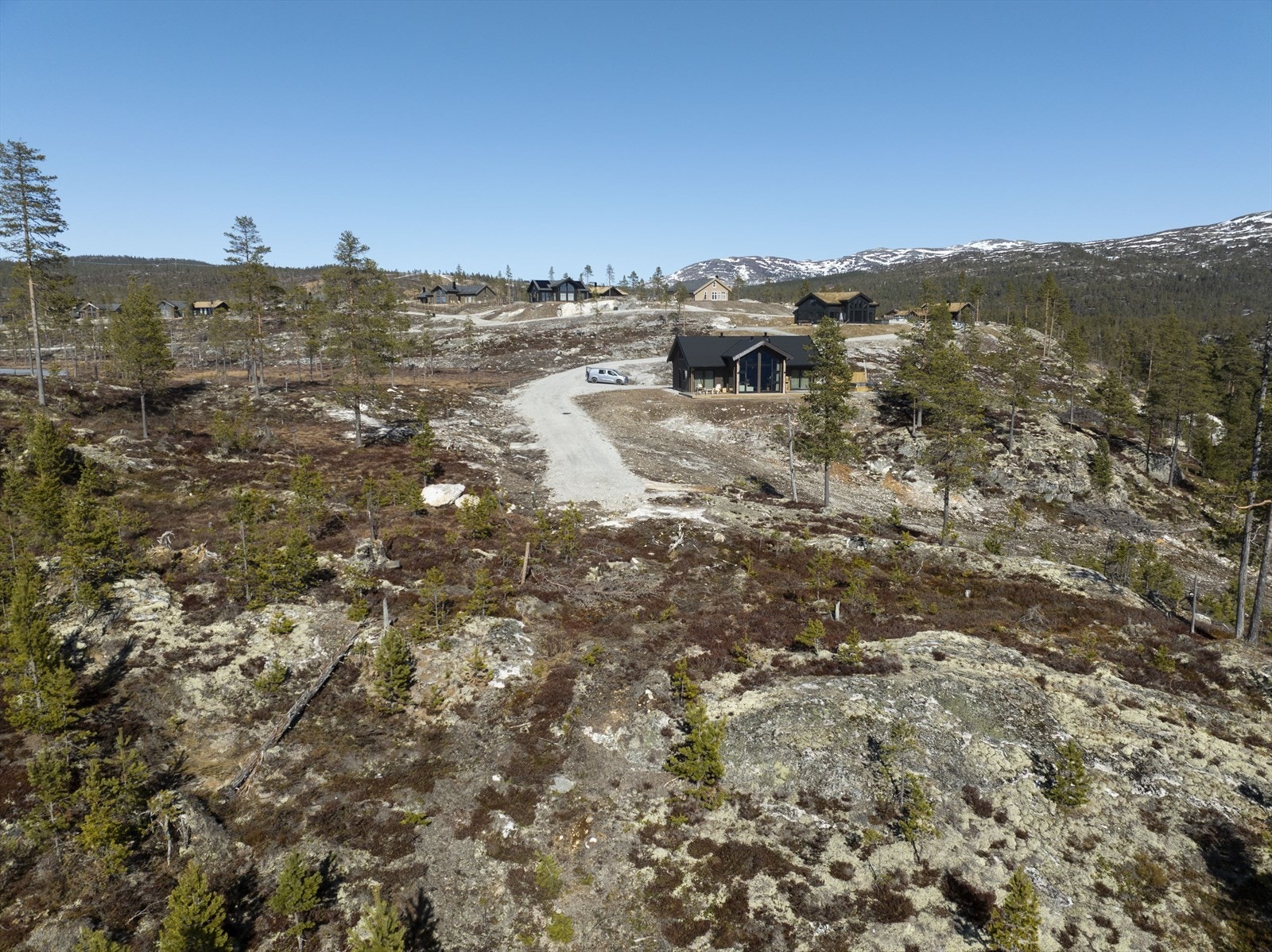 Følelsena v å ligge alene i et hyttefelt blir ikke bedre enn her Galleribilde