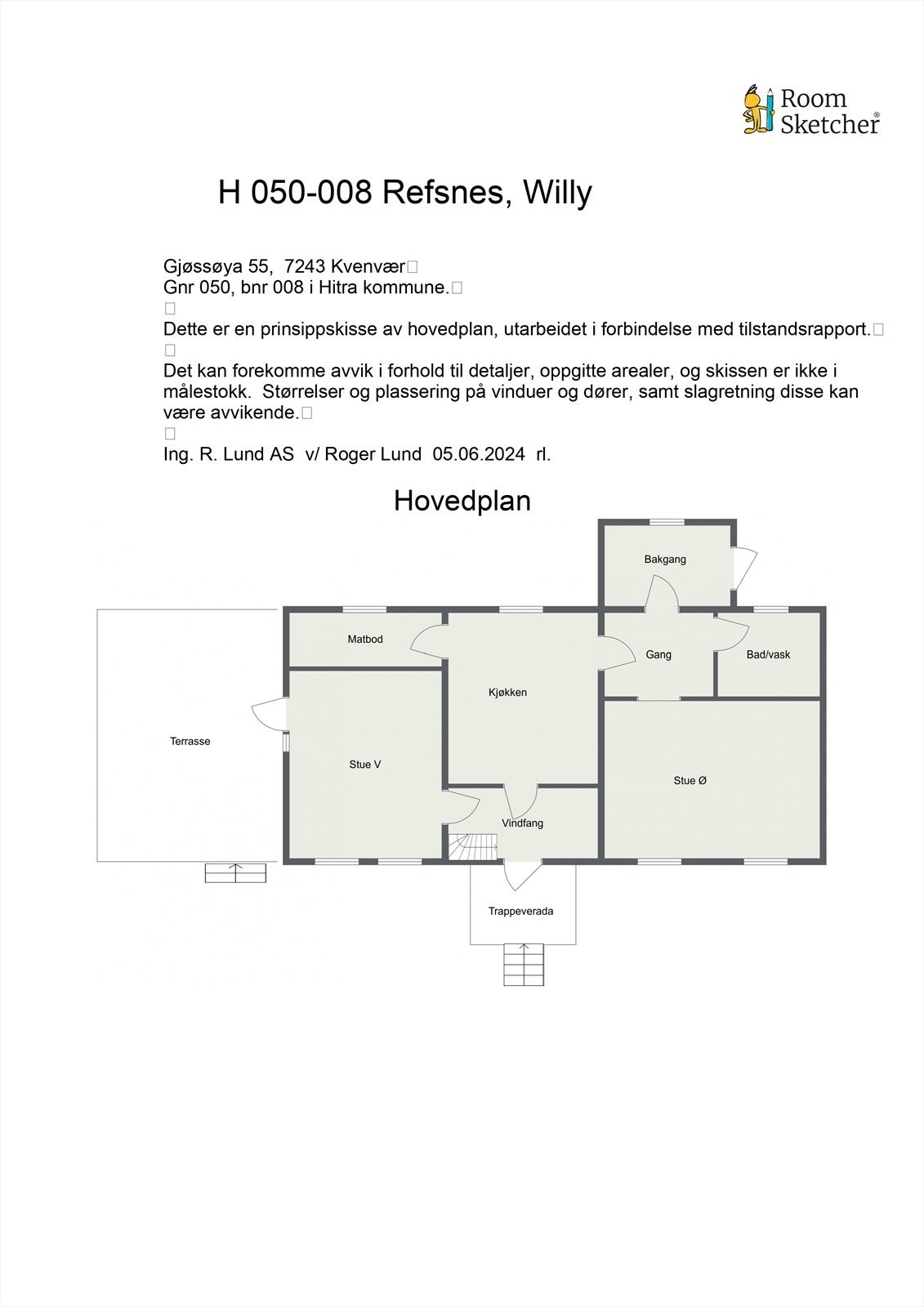 Planskisse 1. etasje. Galleribilde