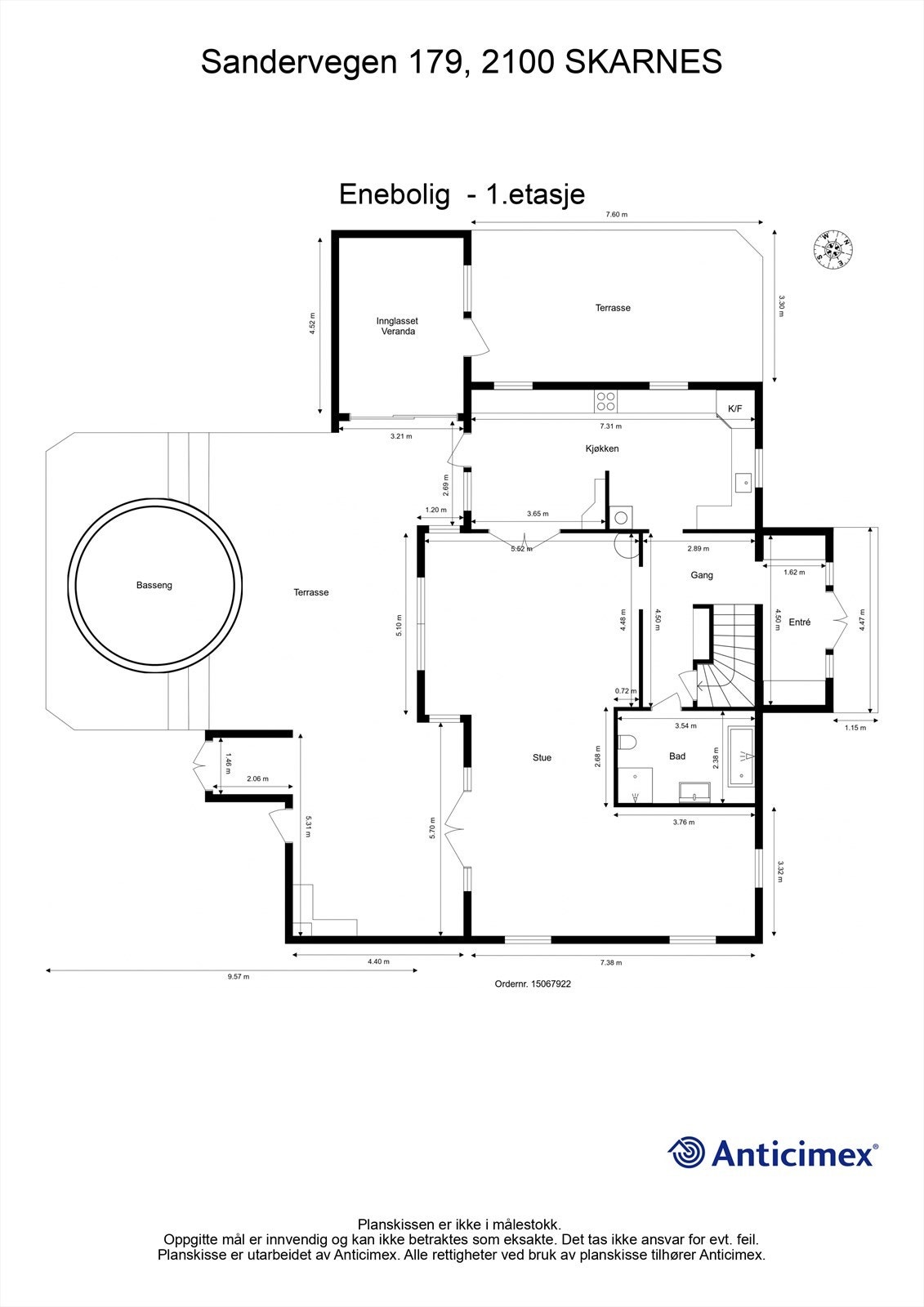 Plantegning - 1.etasje Galleribilde