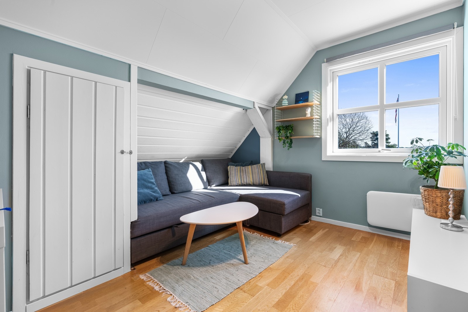 Det ene rommet brukes i dag som ekstra TV-stue Galleribilde