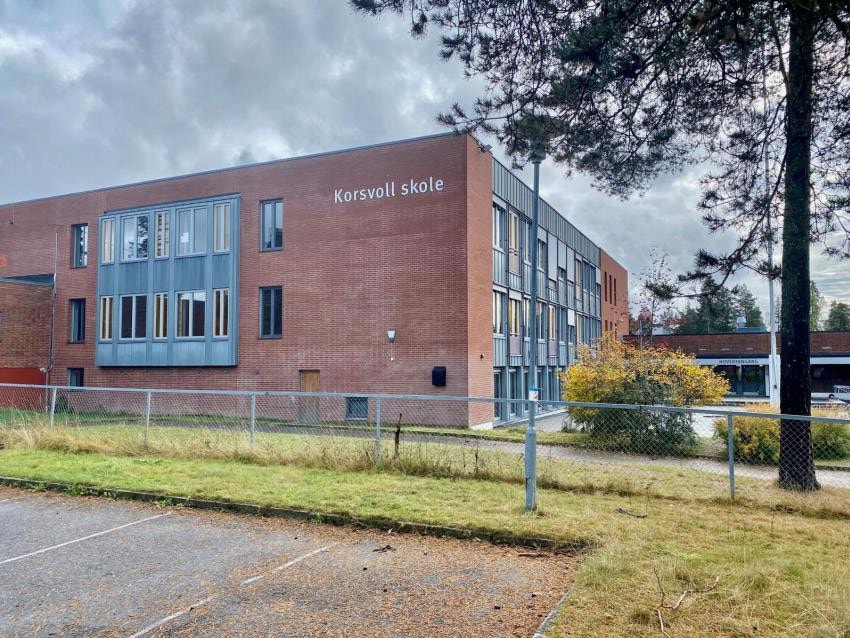 Området grenser til Korsvoll skole Galleribilde
