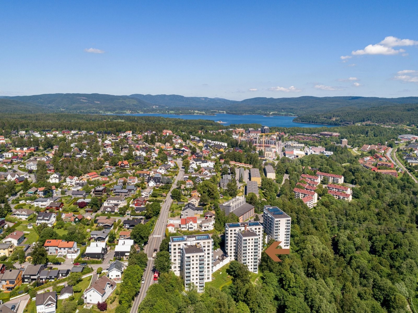 Dronebilde. Galleribilde