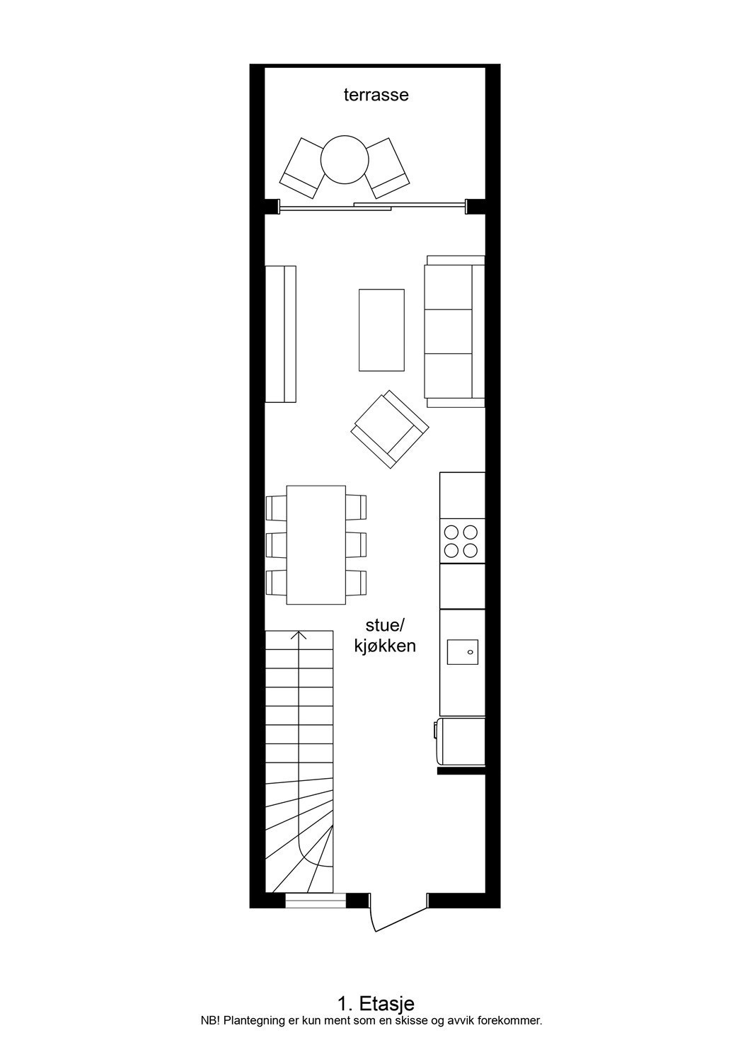 Plantegning 1 etasje Galleribilde