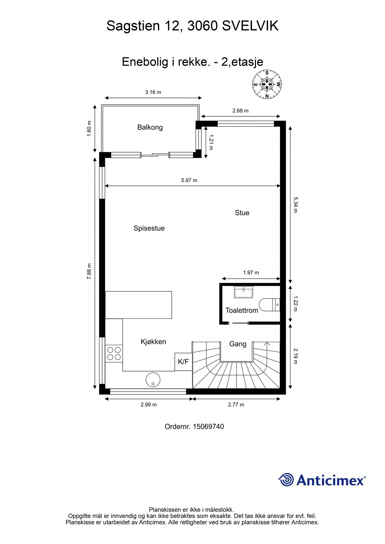Plantegning 2. etasje Galleribilde