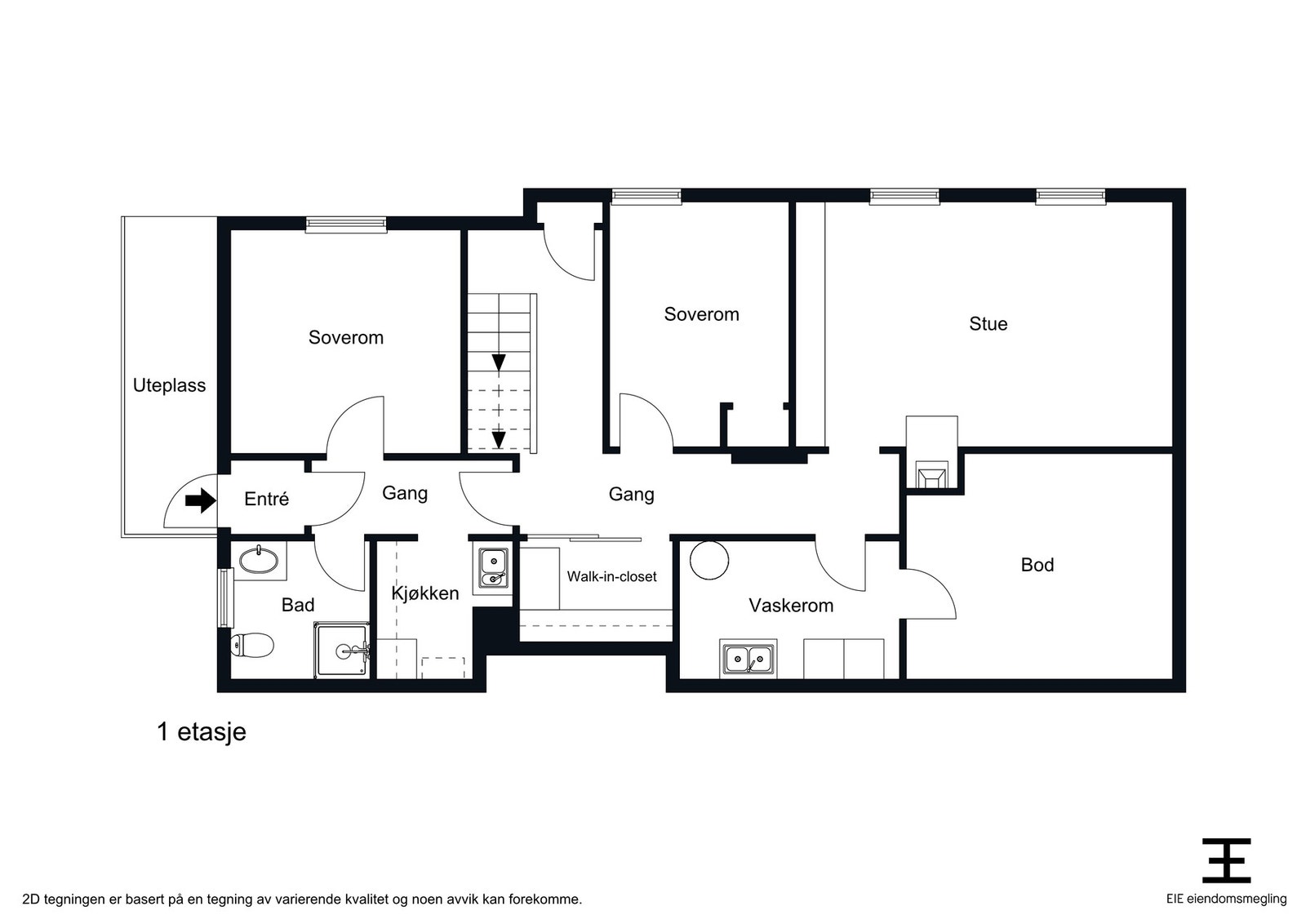 Planskisse underetasje Galleribilde