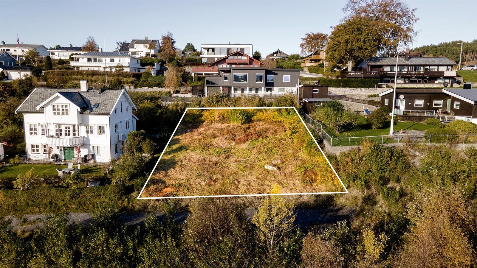 Tomtens grenser markert Galleribilde