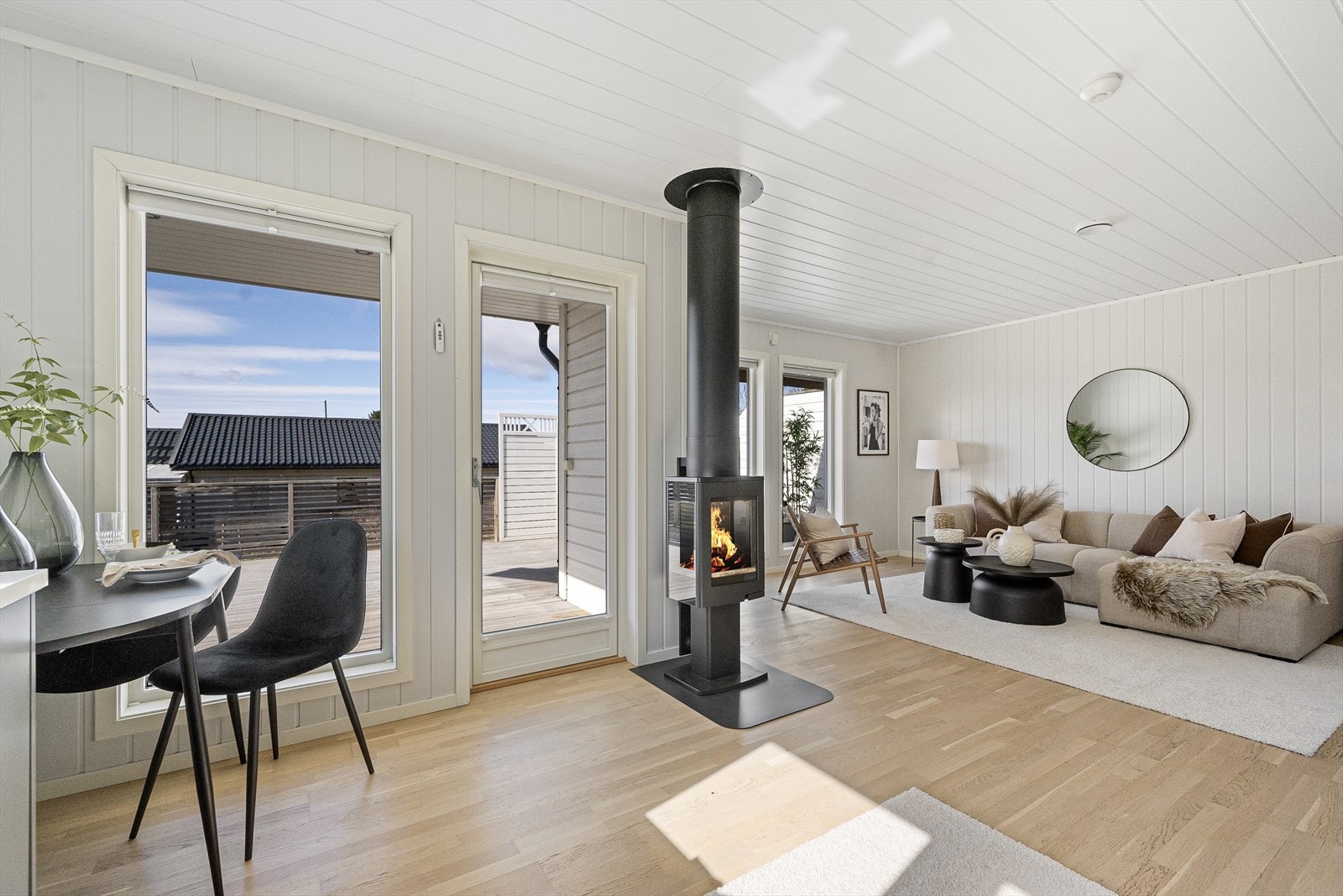 Lyst og nøytralt fargevalg. Galleribilde