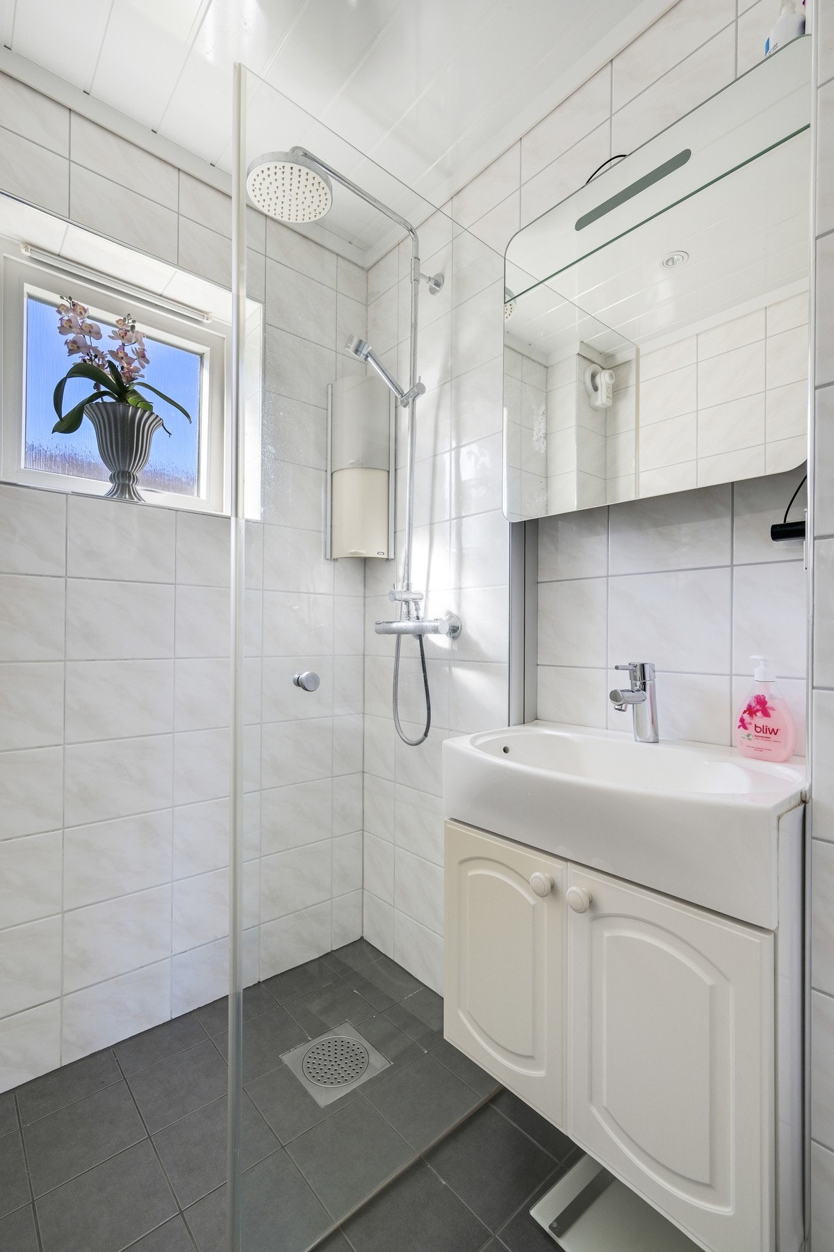 Rainfall dusj og vindu på badet Galleribilde