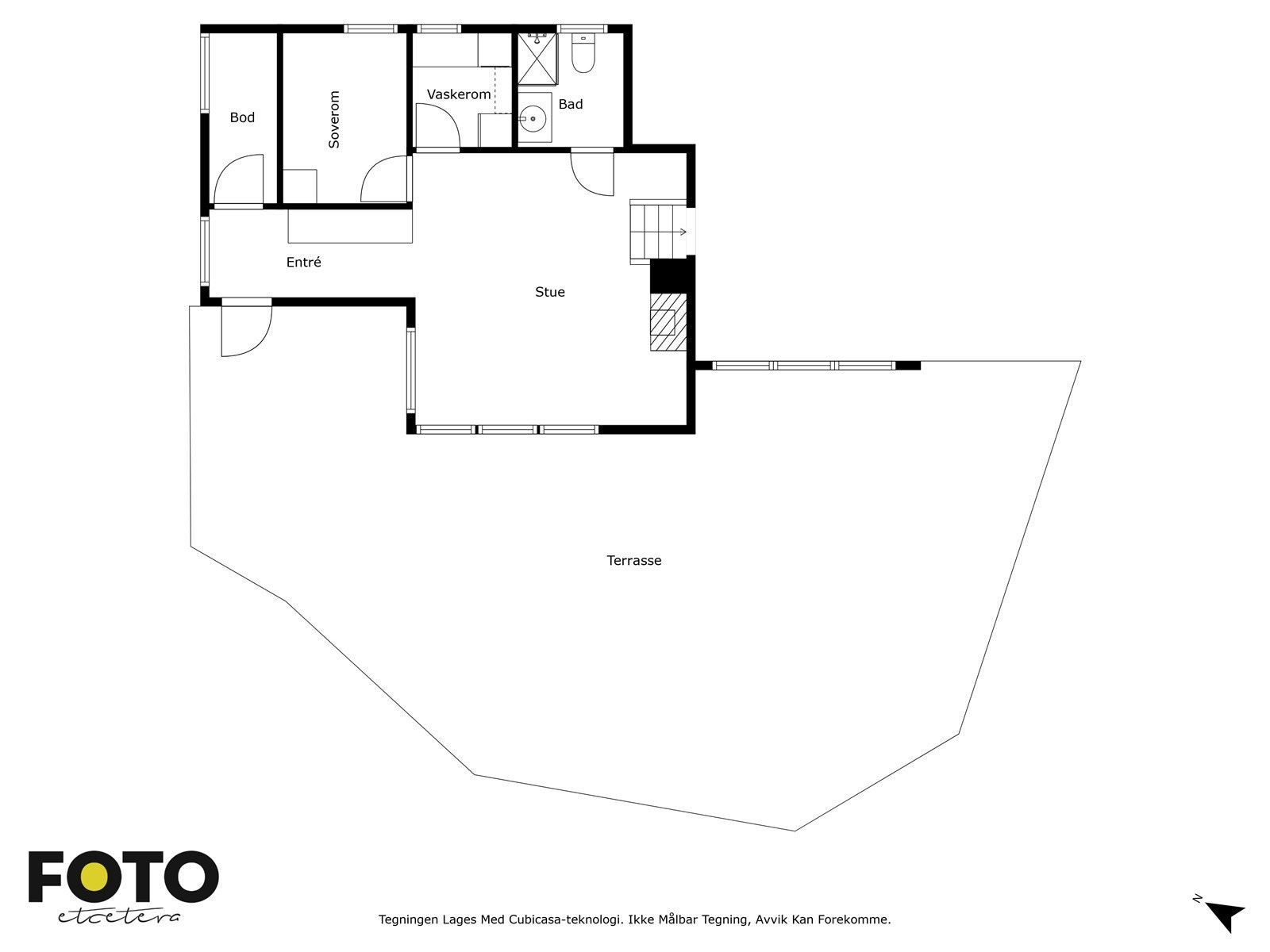 Plantegning 1. etasje Galleribilde