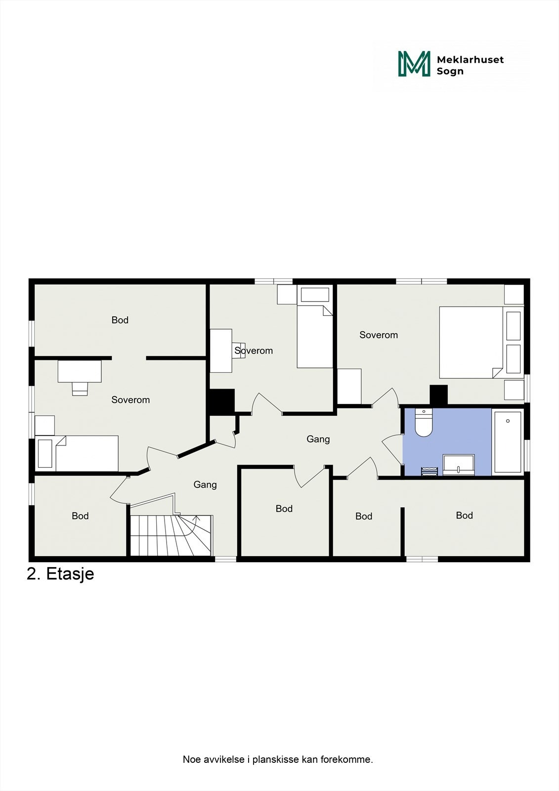 Planteikning 2D 2.etg Galleribilde
