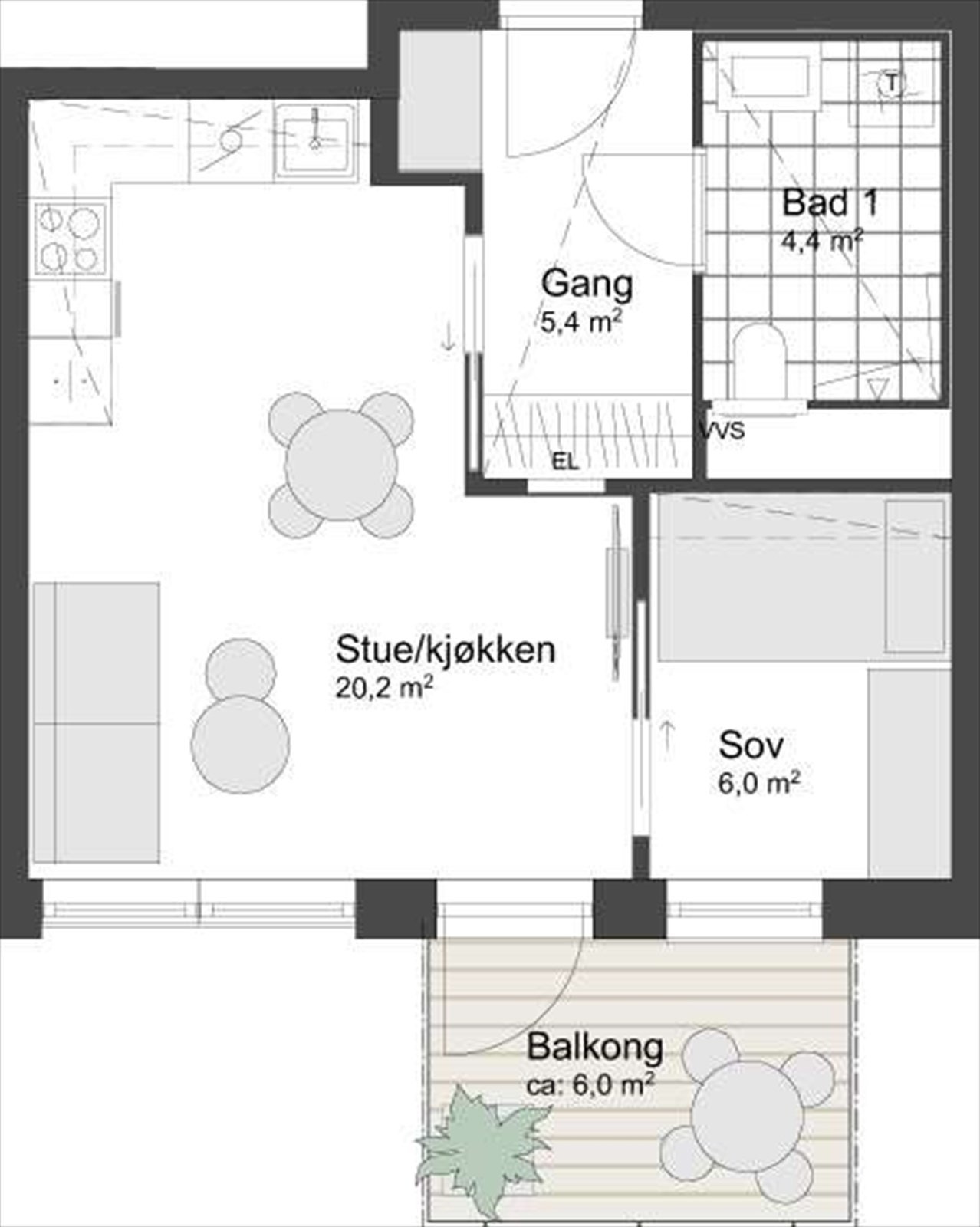 Plantegning - ikke målbar Galleribilde