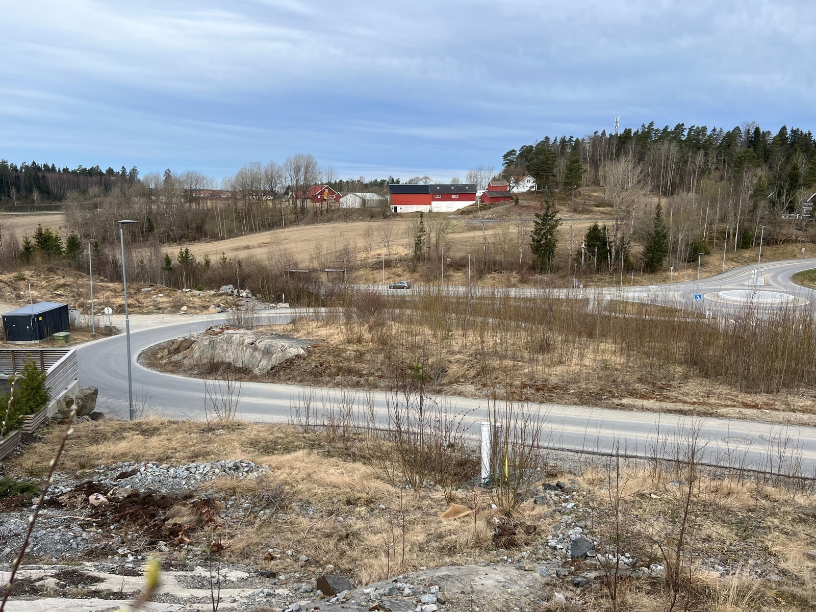 Vann og avløp er fremført til tomtegrensen Galleribilde