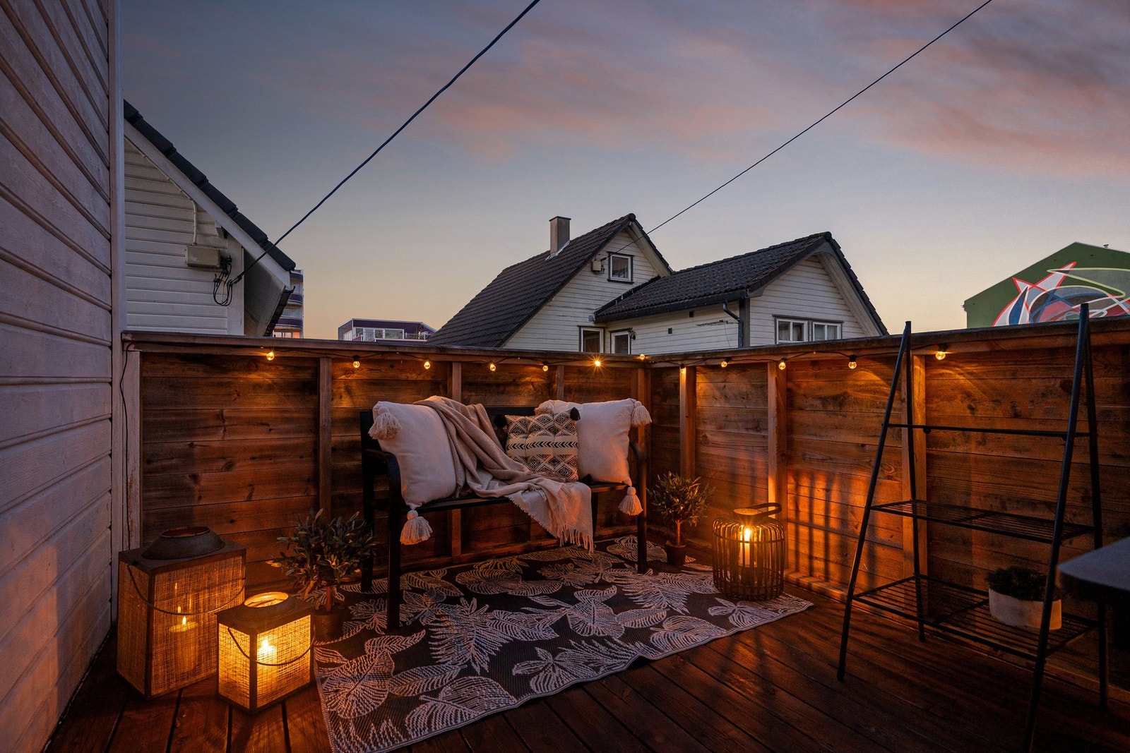 Privat balkong på 10 kvm Galleribilde