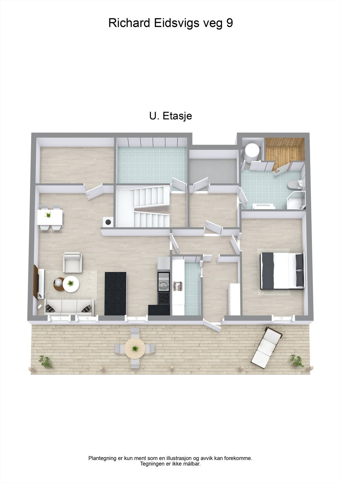 Richard Eidsvigs veg 9 - 3D - Underetasje Galleribilde