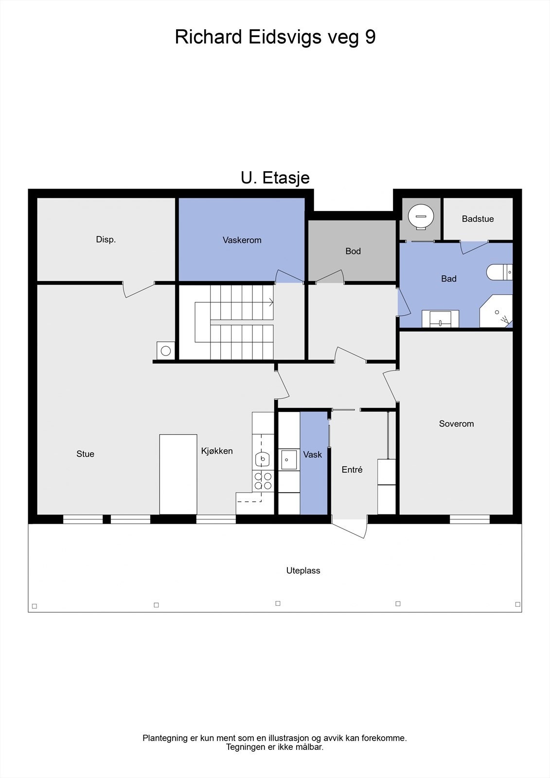 Richard Eidsvigs veg 9 - 2D - Underetasje Galleribilde