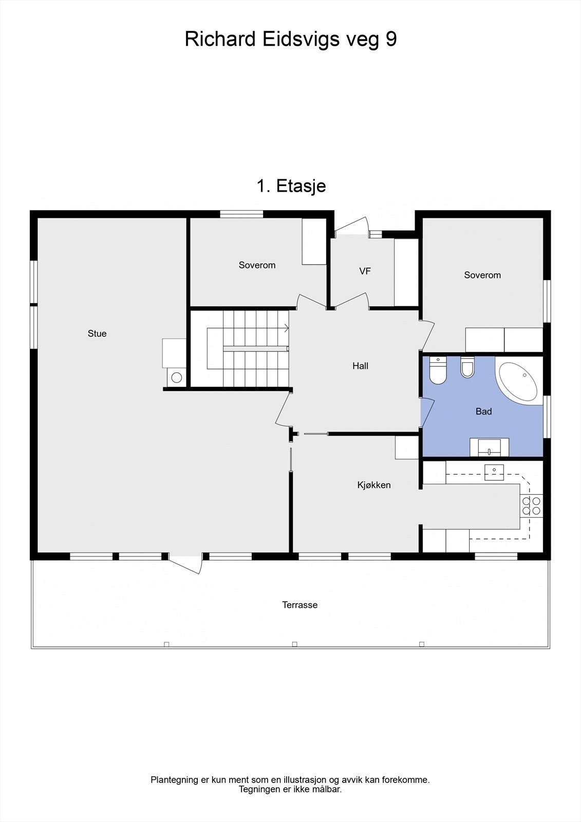 Richard Eidsvigs veg 9 - 2D - 1. Etasje Galleribilde