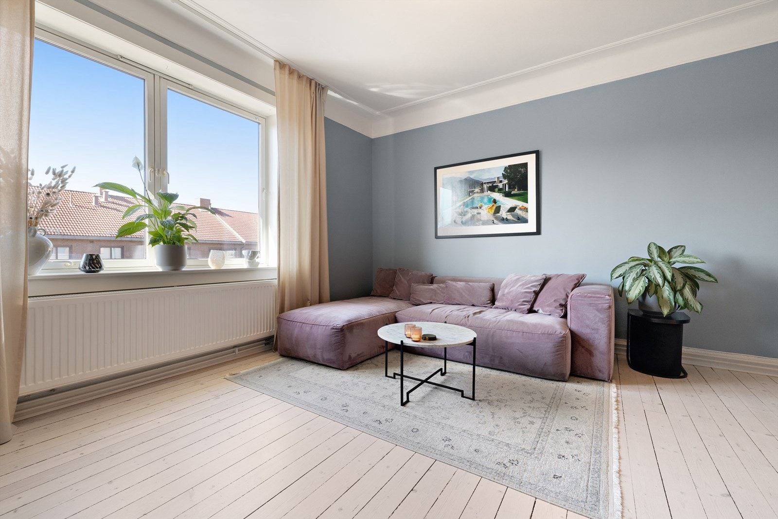 Leiligheten er varmet opp med radiatorer. Galleribilde