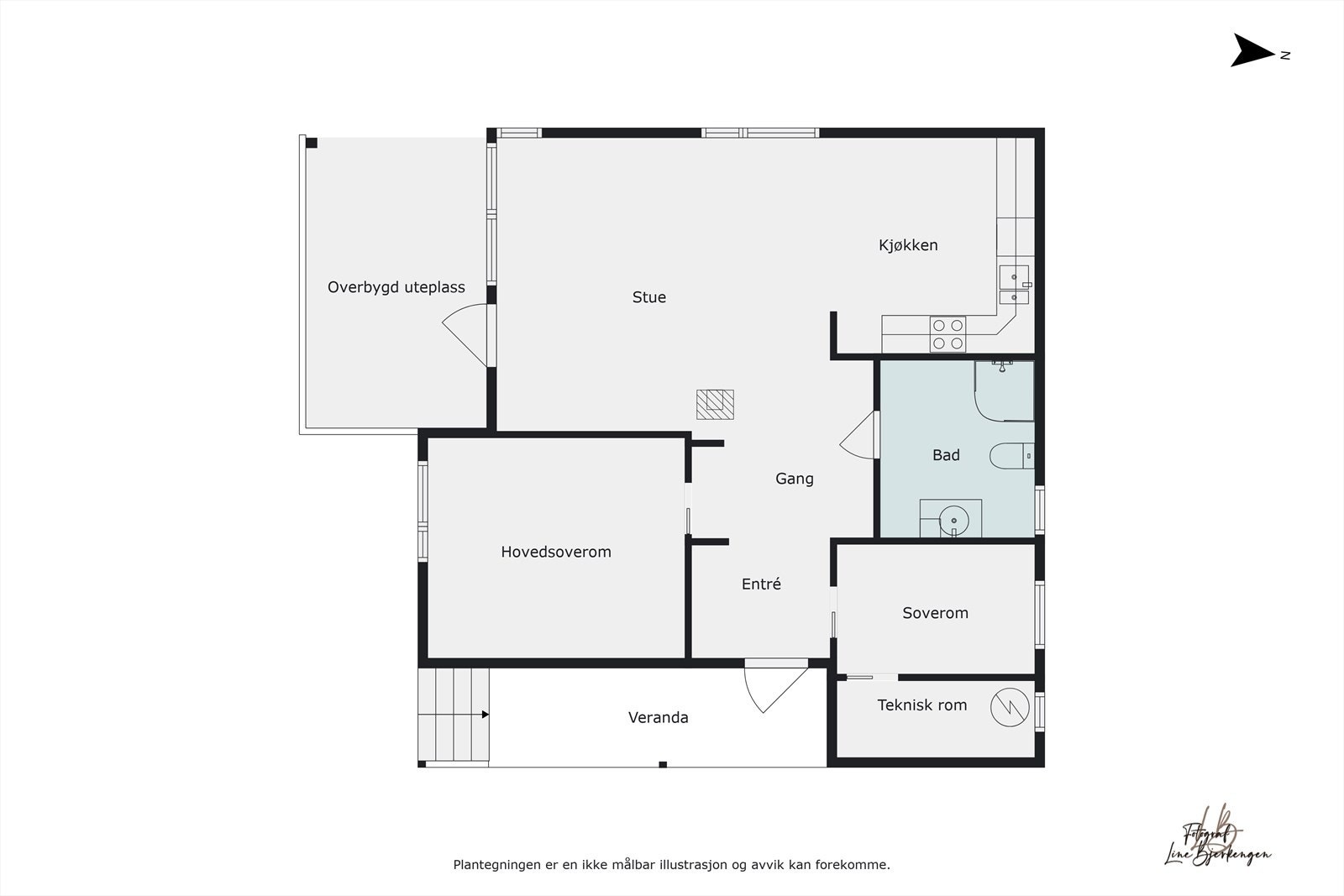 Plantegning. Galleribilde