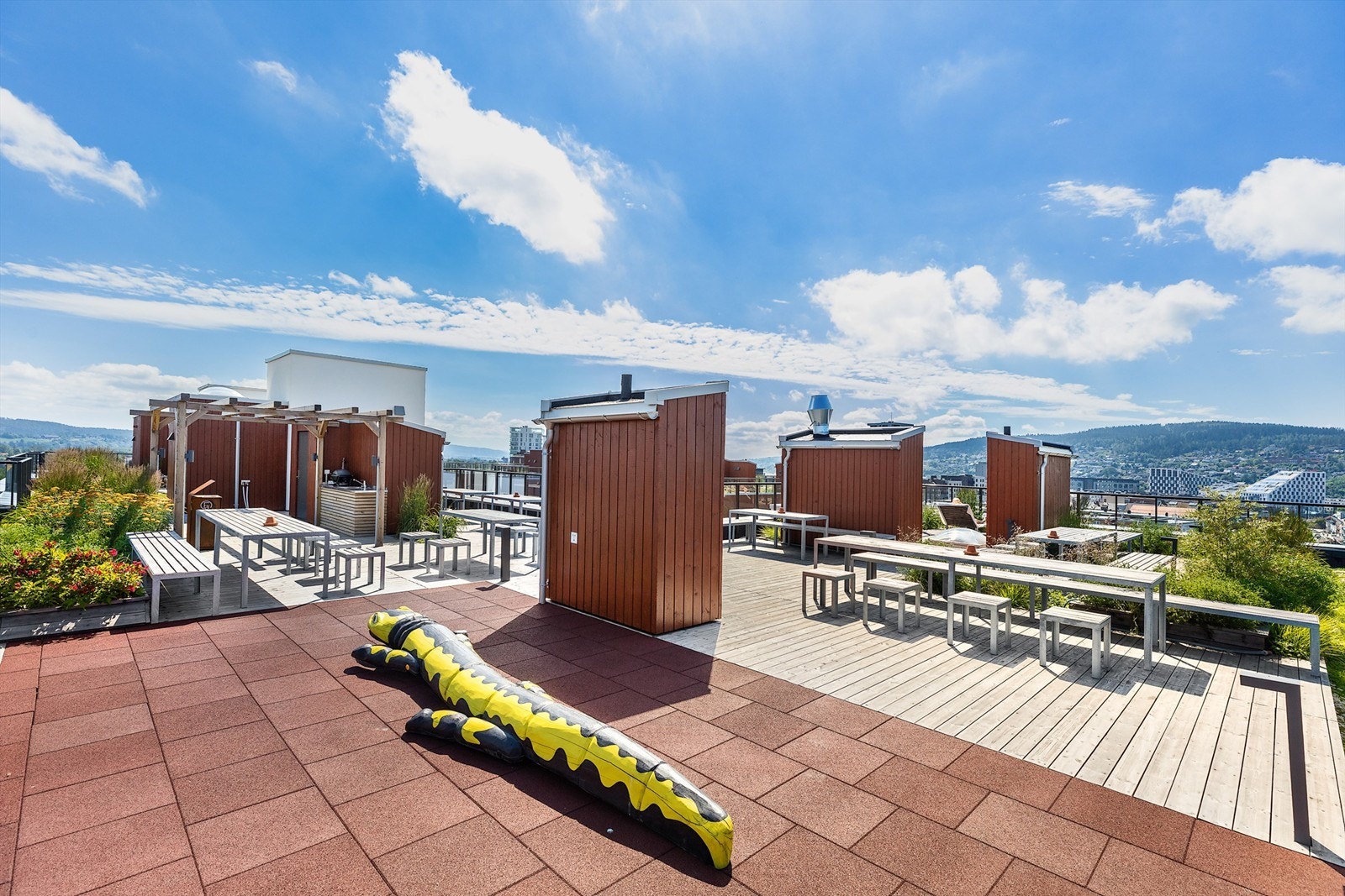 Takterrasse. Galleribilde