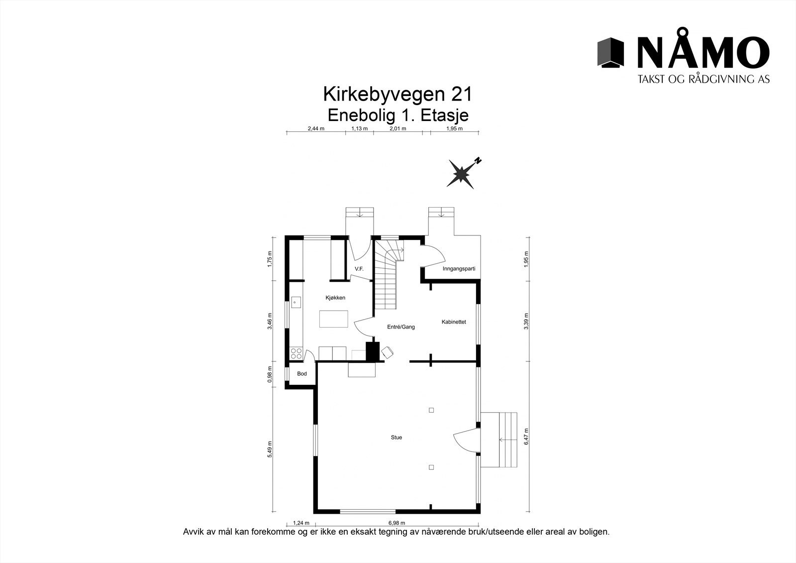 Enebolig 1. etasje - Kirkebyvegen 21 Galleribilde