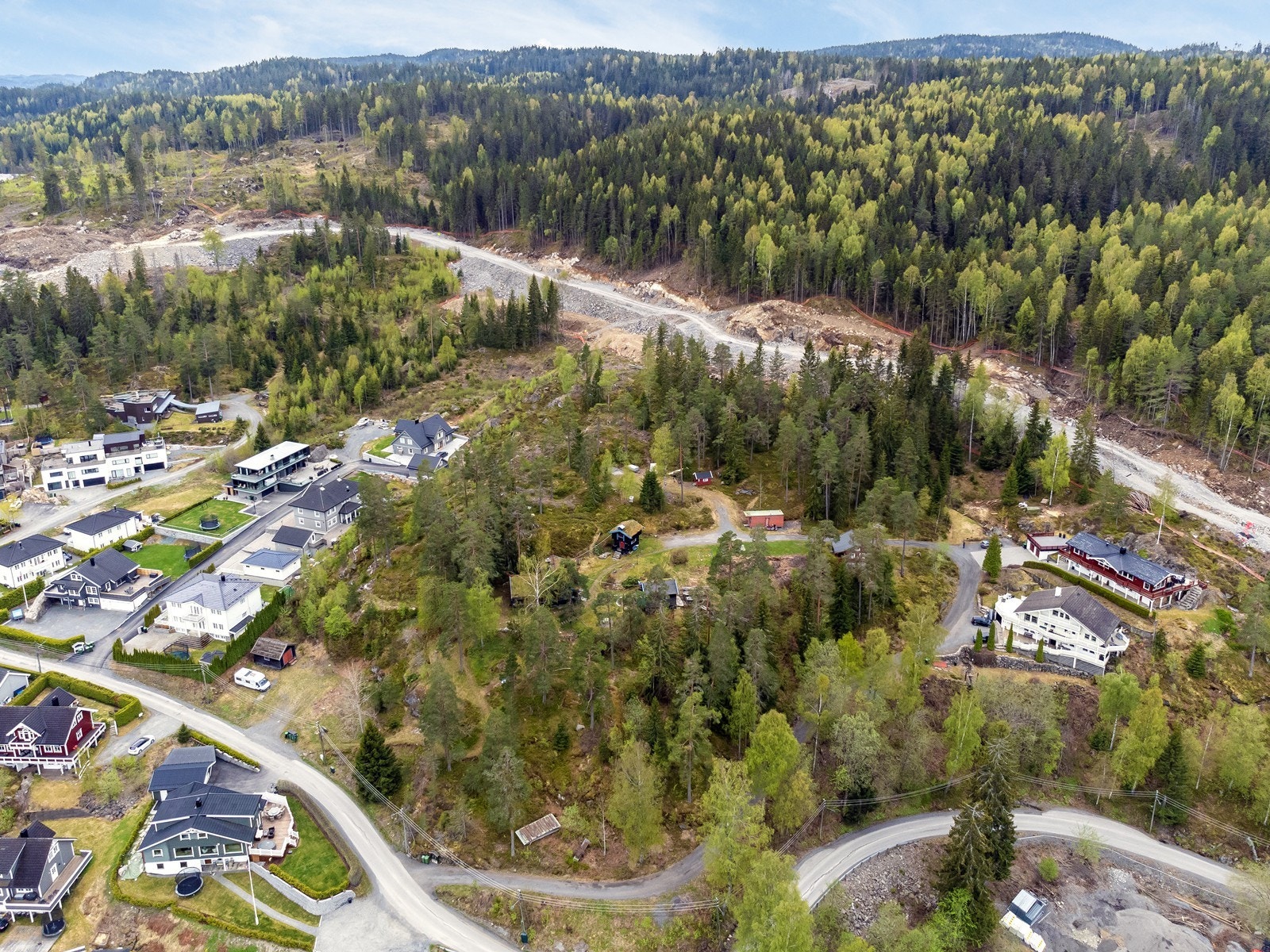 Området har vært i stor vekst med ny boligbebyggelse de siste årene. Galleribilde