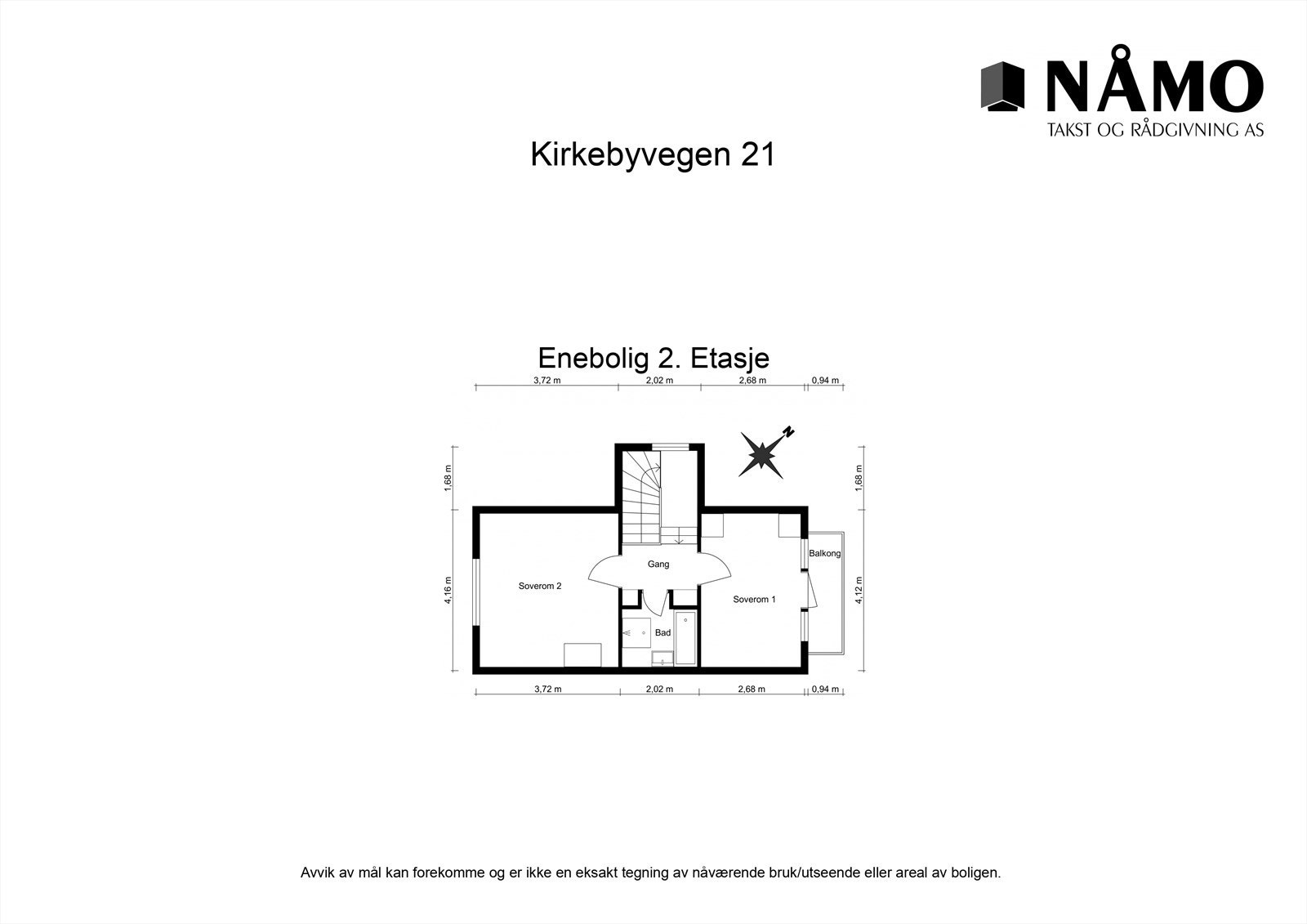 Enebolig 2. etasje - Kirkebyvegen 21 Galleribilde