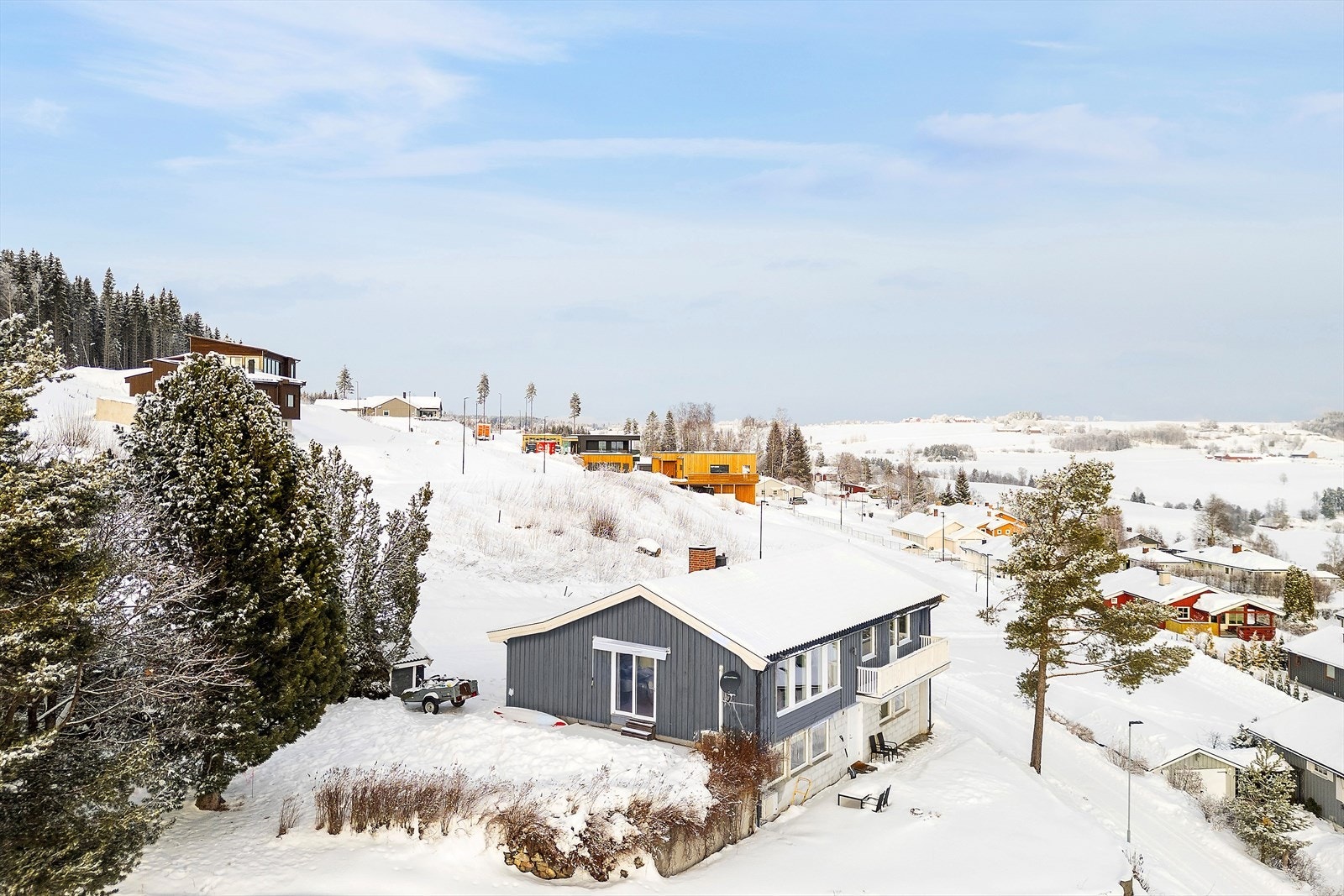 Skrånende tomt. Galleribilde