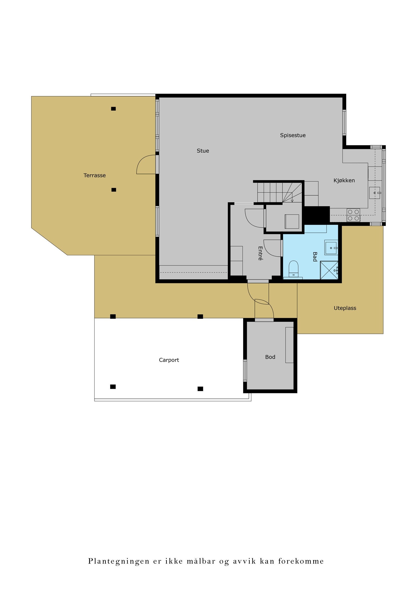 Veiledende plantegning 1.etg Galleribilde