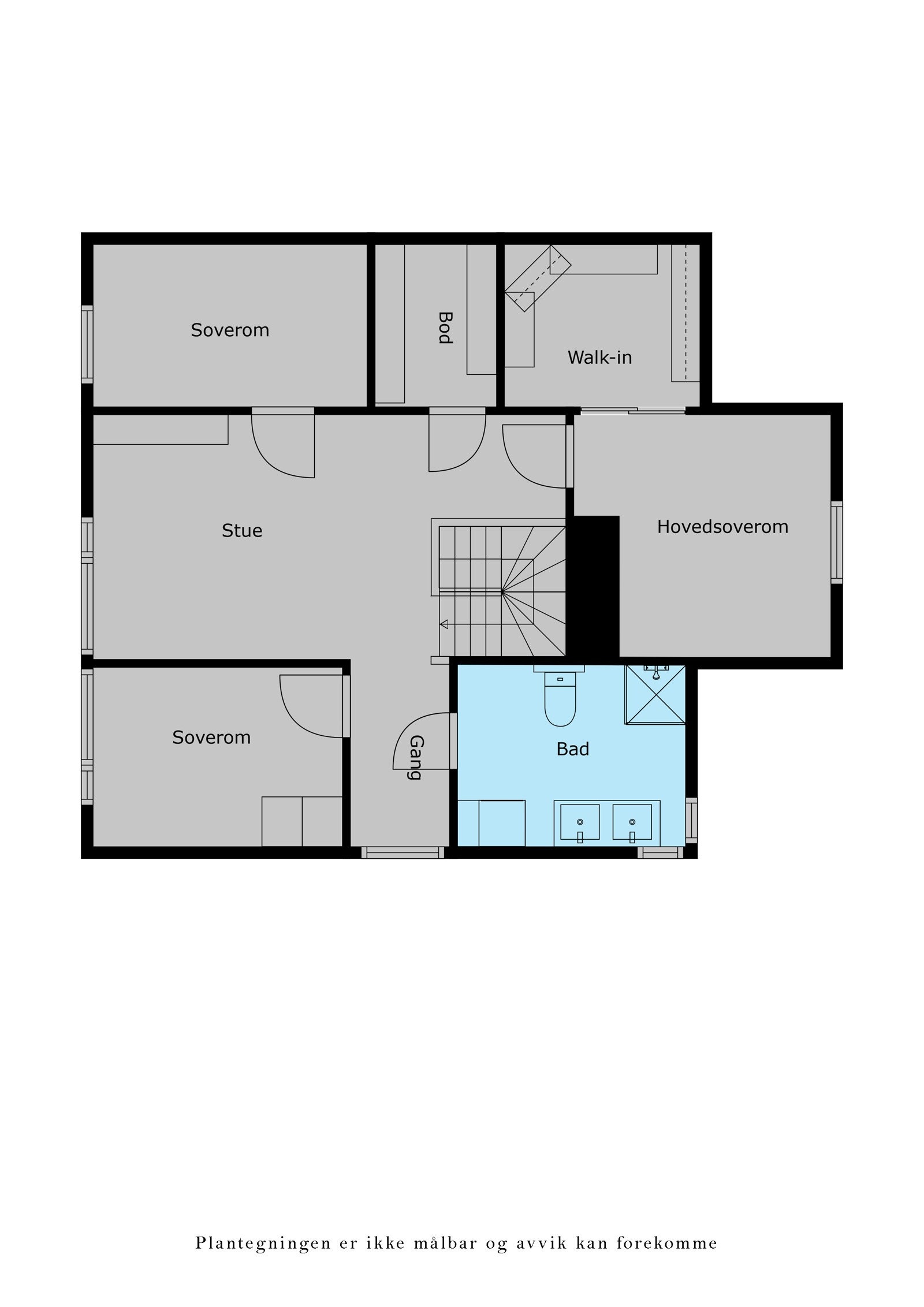 Veiledende plantegning 2.etg Galleribilde